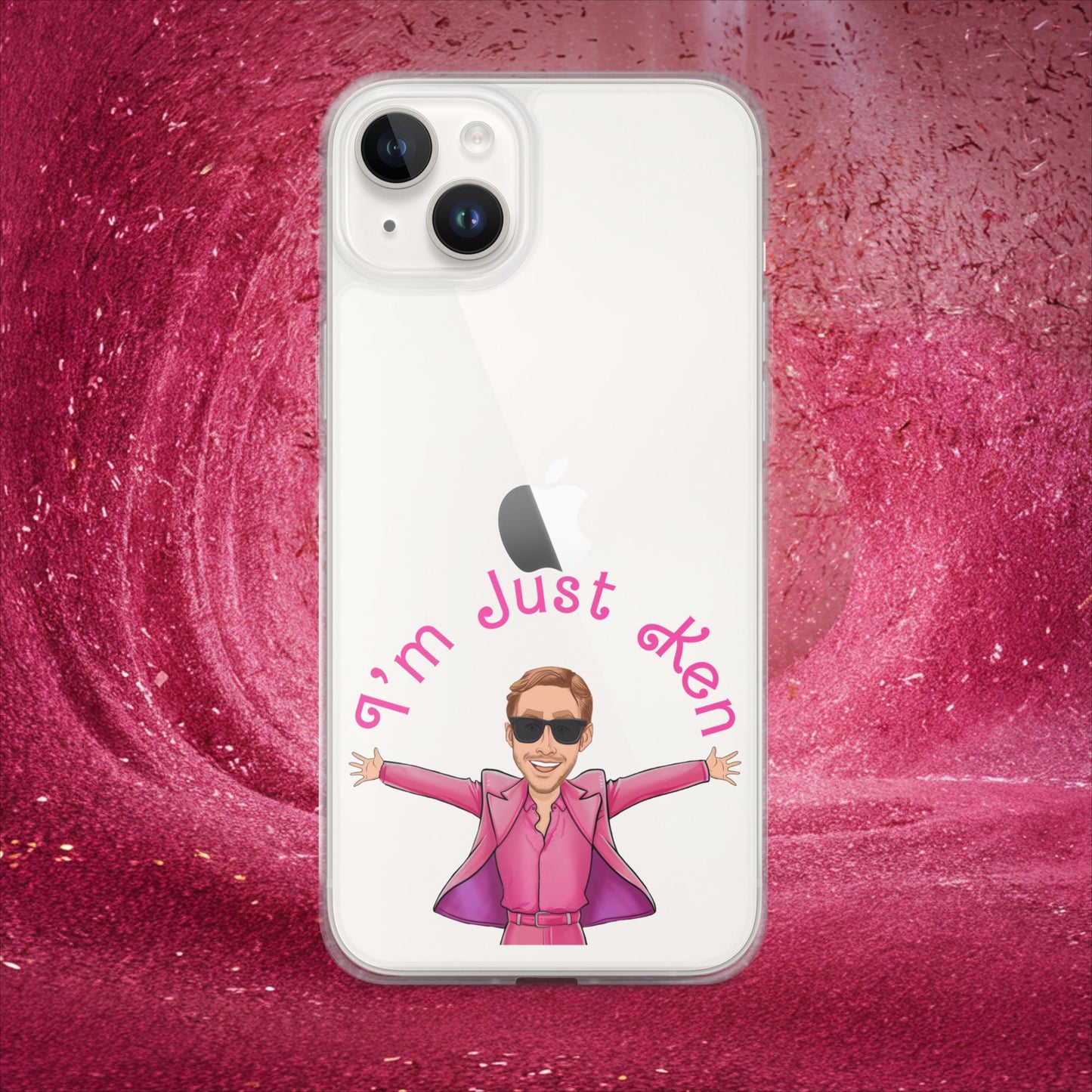 Ken Barbie Ryan Gosling I'm Just Ken Clear Case for iPhone iPhone 14 Plus Mobile Phone Cases Barbie Celebrities Ken Movies Ryan Gosling Next Cult Brand