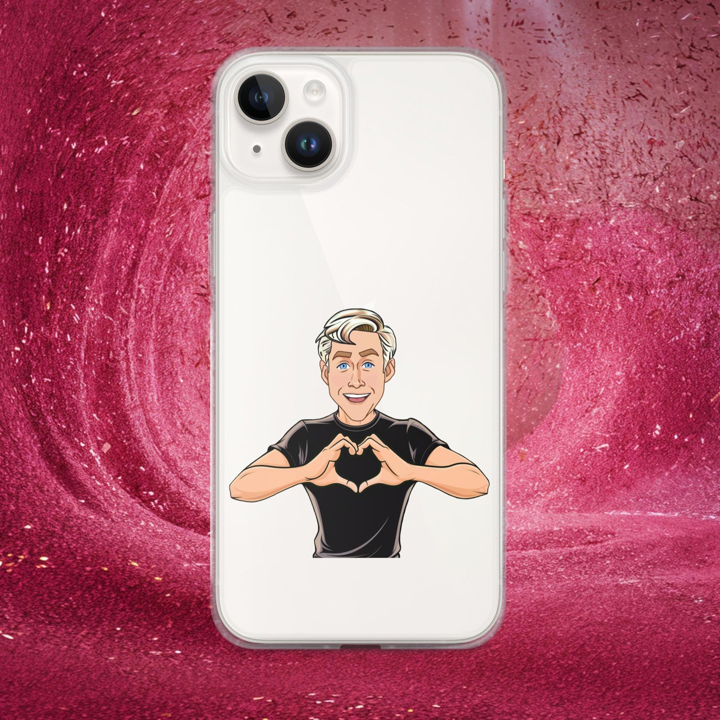 I Love Ryan Gosling Ken Barbie Movie I am Kenough Clear Case for iPhone iPhone 14 Plus Mobile Phone Cases Barbie Celebrities Ken Movies Ryan Gosling Next Cult Brand