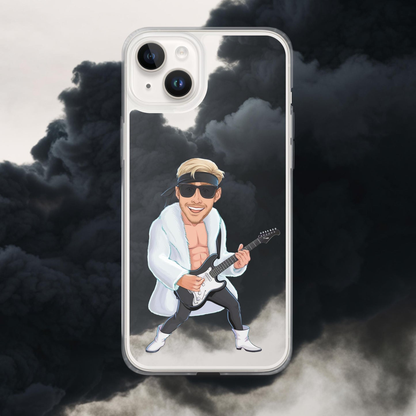 Rockstar Ken Barbie Movie Ryan Gosling Clear Case for iPhone iPhone 14 Plus Mobile Phone Cases Barbie Celebrities Ken Movies Music Rock Music Ryan Gosling Next Cult Brand