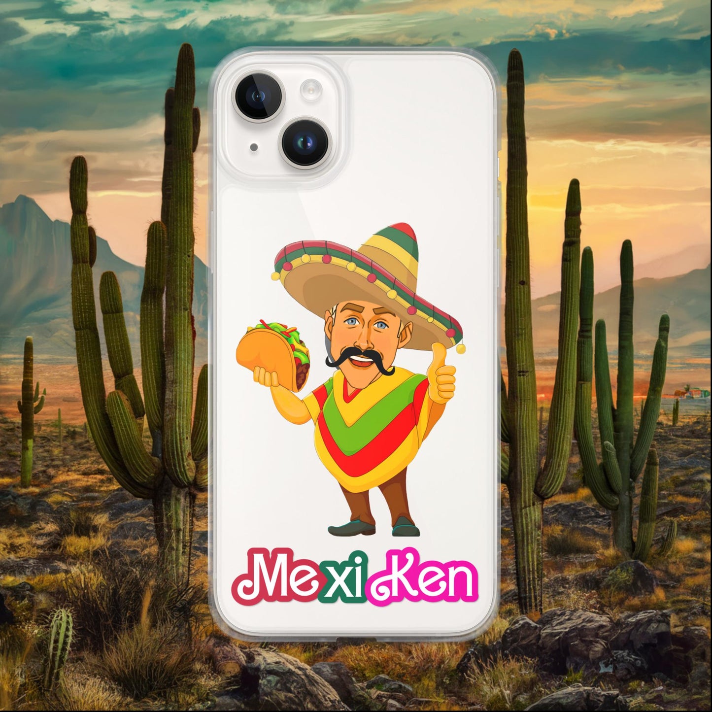 MexiKen Ken Barbie Movie Ryan Gosling Mexican Clear Case for iPhone iPhone 14 Plus Mobile Phone Cases Barbie Celebrities Ken Mexico Movies Ryan Gosling Next Cult Brand