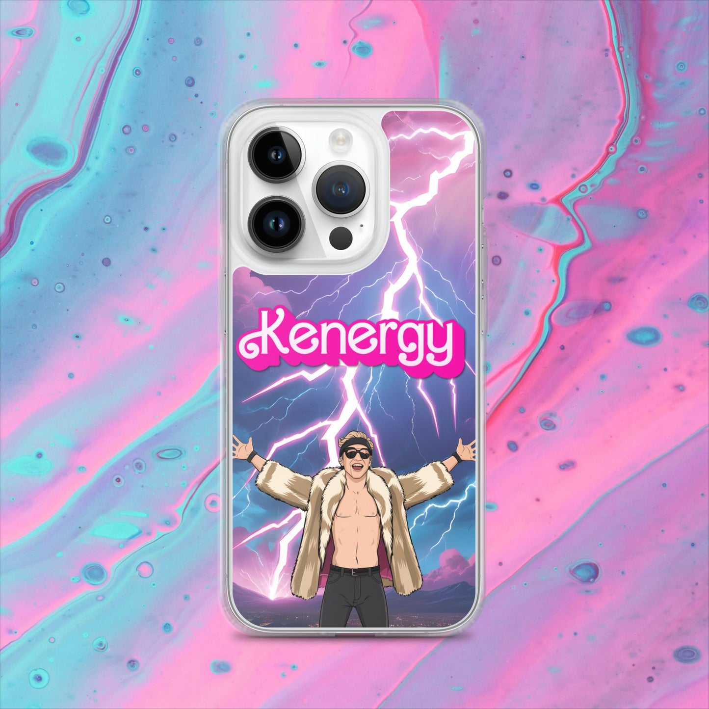 Kenergy Barbie Ryan Gosling Ken Clear Case for iPhone iPhone 14 Pro Mobile Phone Cases Barbie Celebrities Ken Kenergy Movies Ryan Gosling Next Cult Brand