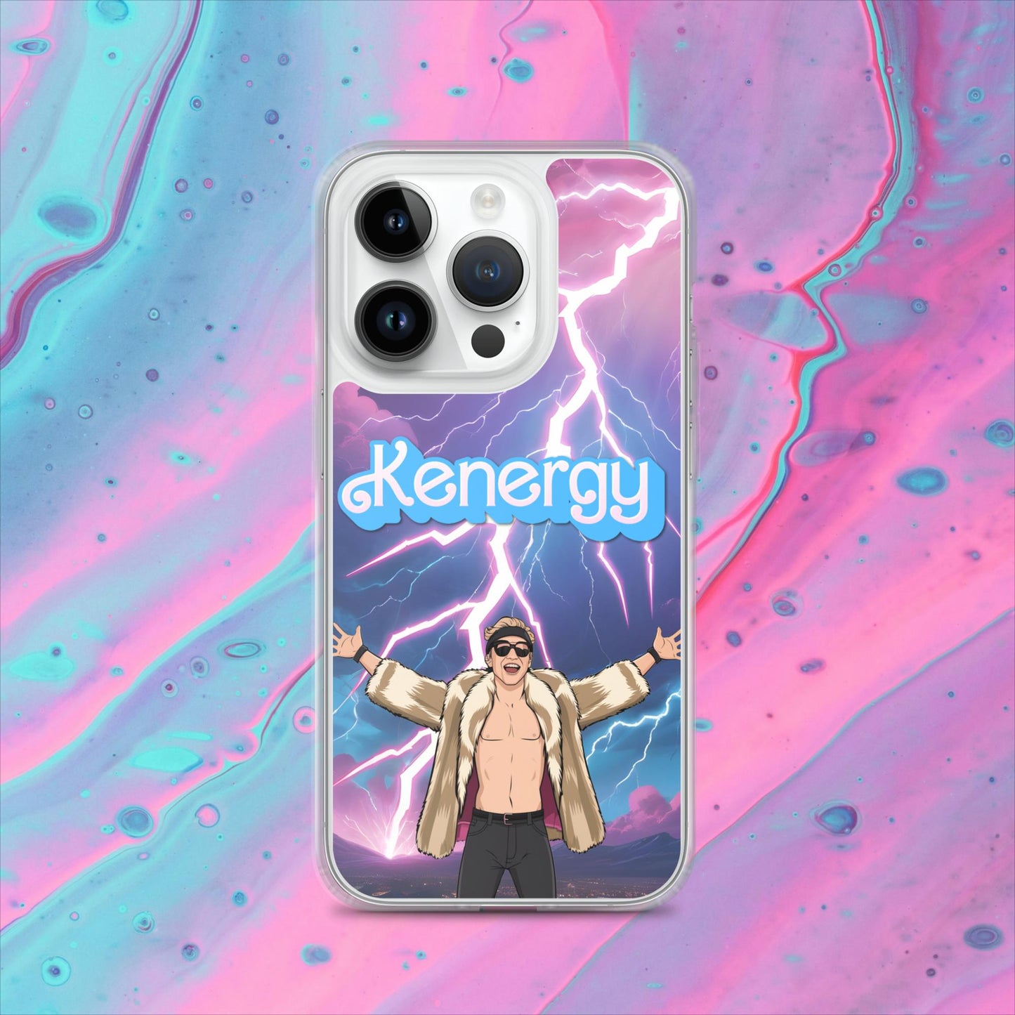 Kenergy Barbie Ryan Gosling Ken Clear Case for iPhone iPhone 14 Pro Mobile Phone Cases Barbie Celebrities Ken Kenergy Movies Ryan Gosling Next Cult Brand