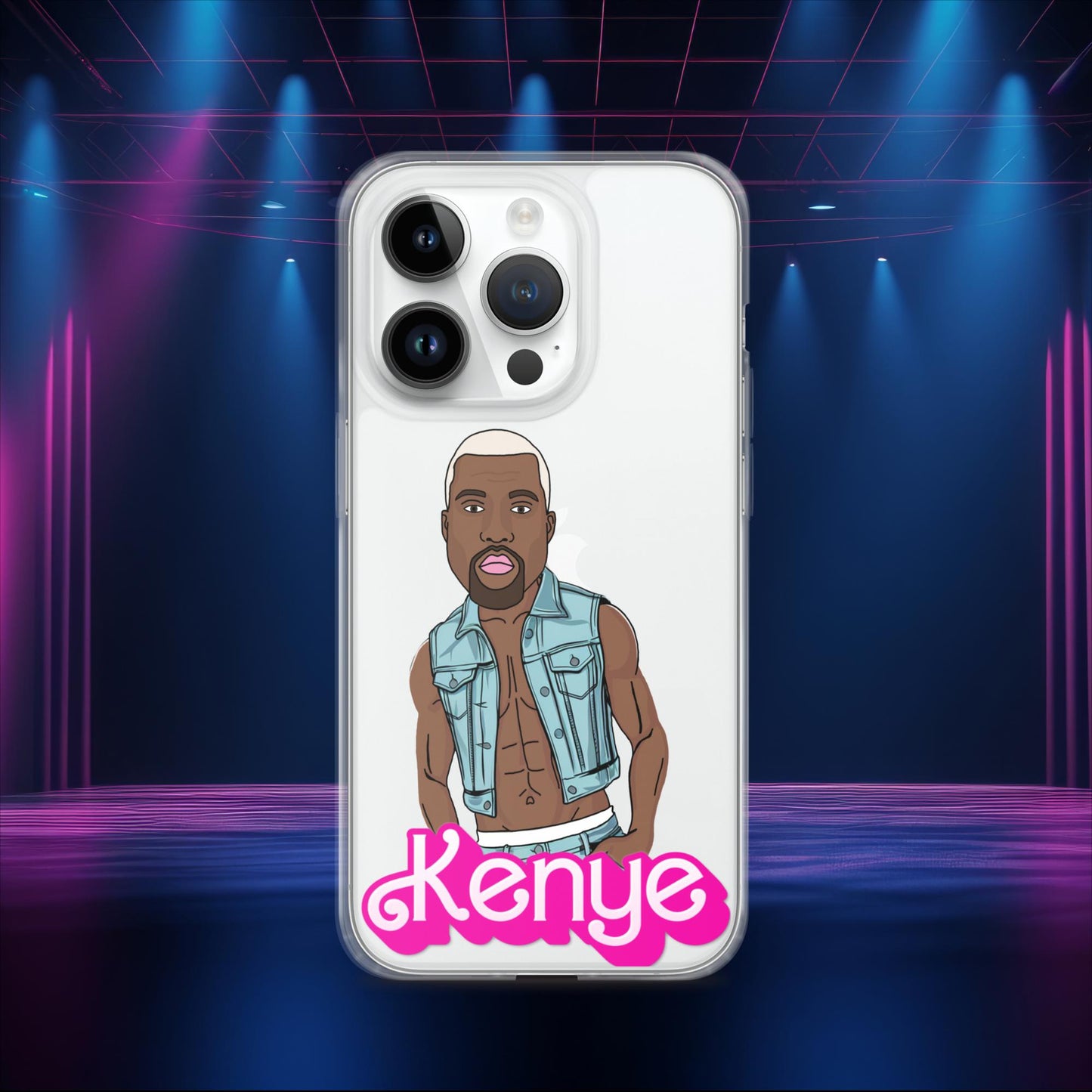 Kenye Barbie Ken Ryan Gosling Kanye West Clear Case for iPhone iPhone 14 Pro Mobile Phone Cases Barbie Kanye West Ken Movies Music Next Cult Brand