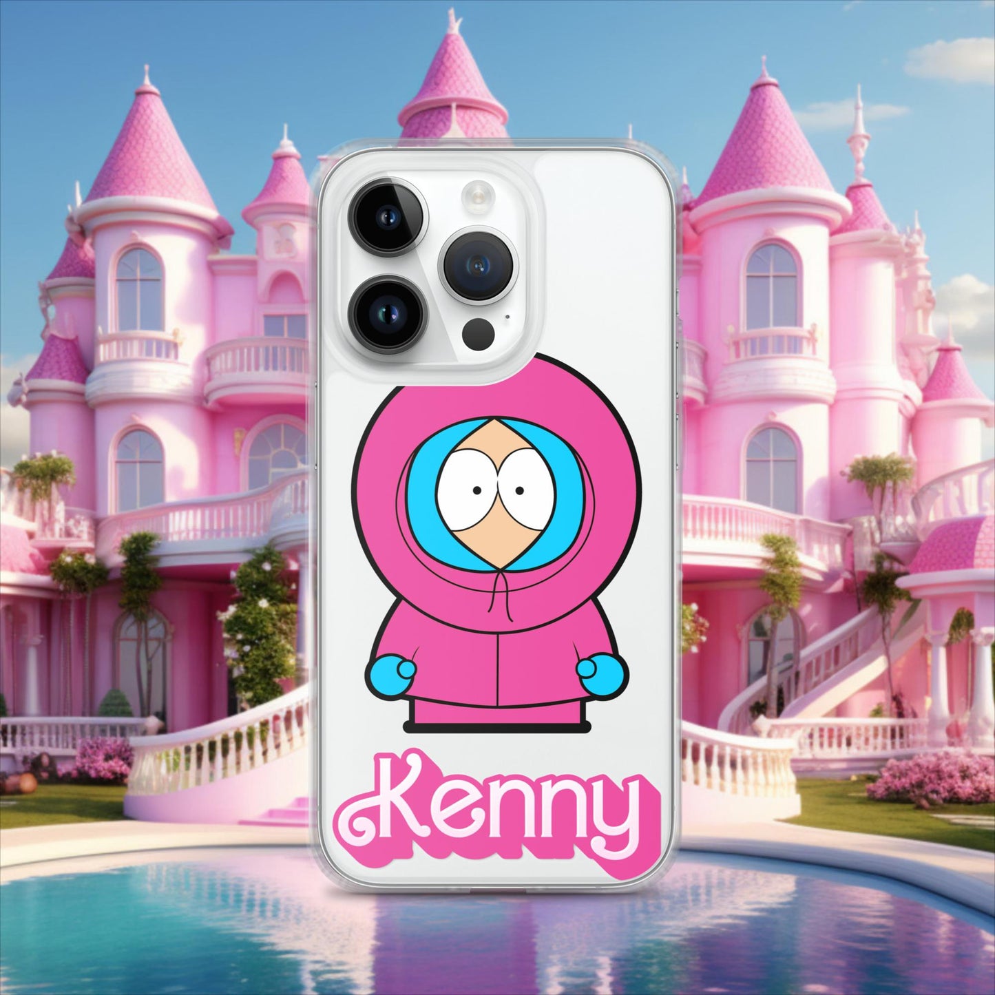 Kenny McCormick Ken Ryan Gosling Barbie South Park Kenny Clear Case for iPhone iPhone 14 Pro Mobile Phone Cases Barbie Ken Kenny Movies South Park TV Shows Next Cult Brand