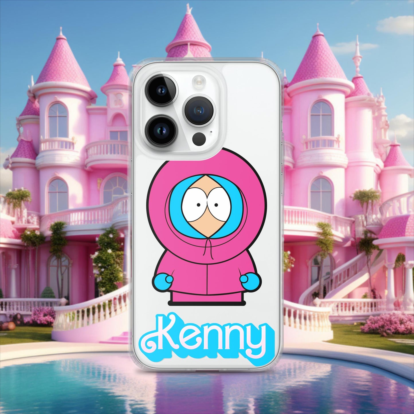 Kenny McCormick Ken Ryan Gosling Barbie South Park Kenny Clear Case for iPhone iPhone 14 Pro Mobile Phone Cases Barbie Ken Kenny Movies South Park TV Shows Next Cult Brand