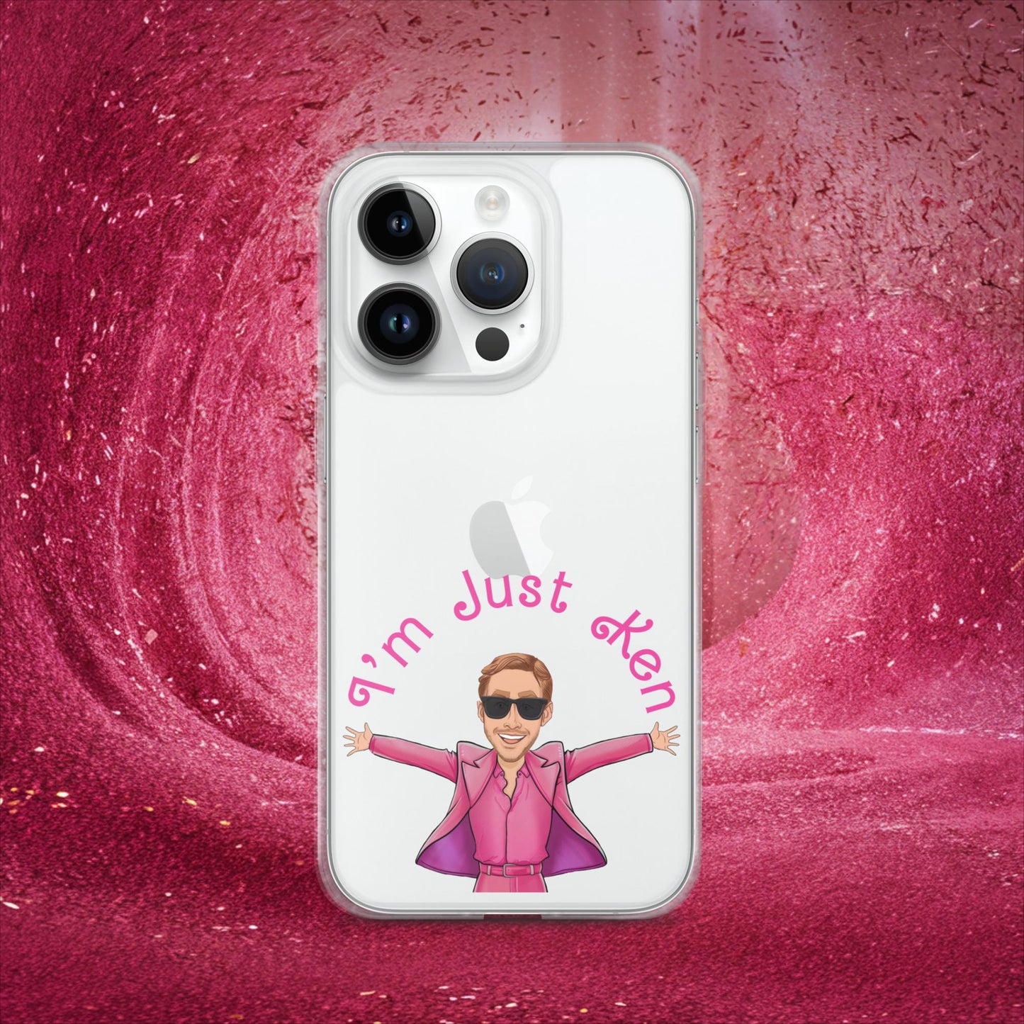 Ken Barbie Ryan Gosling I'm Just Ken Clear Case for iPhone iPhone 14 Pro Mobile Phone Cases Barbie Celebrities Ken Movies Ryan Gosling Next Cult Brand