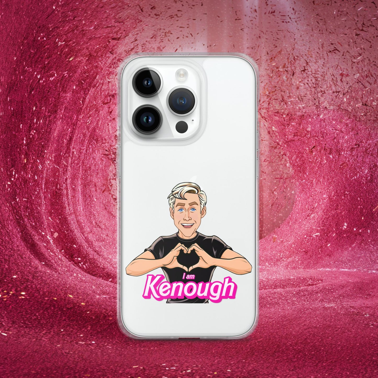 I am Kenough Ryan Gosling Ken Barbie Movie Clear Case for iPhone iPhone 14 Pro Mobile Phone Cases Barbie Celebrities Ken Movies Ryan Gosling Next Cult Brand