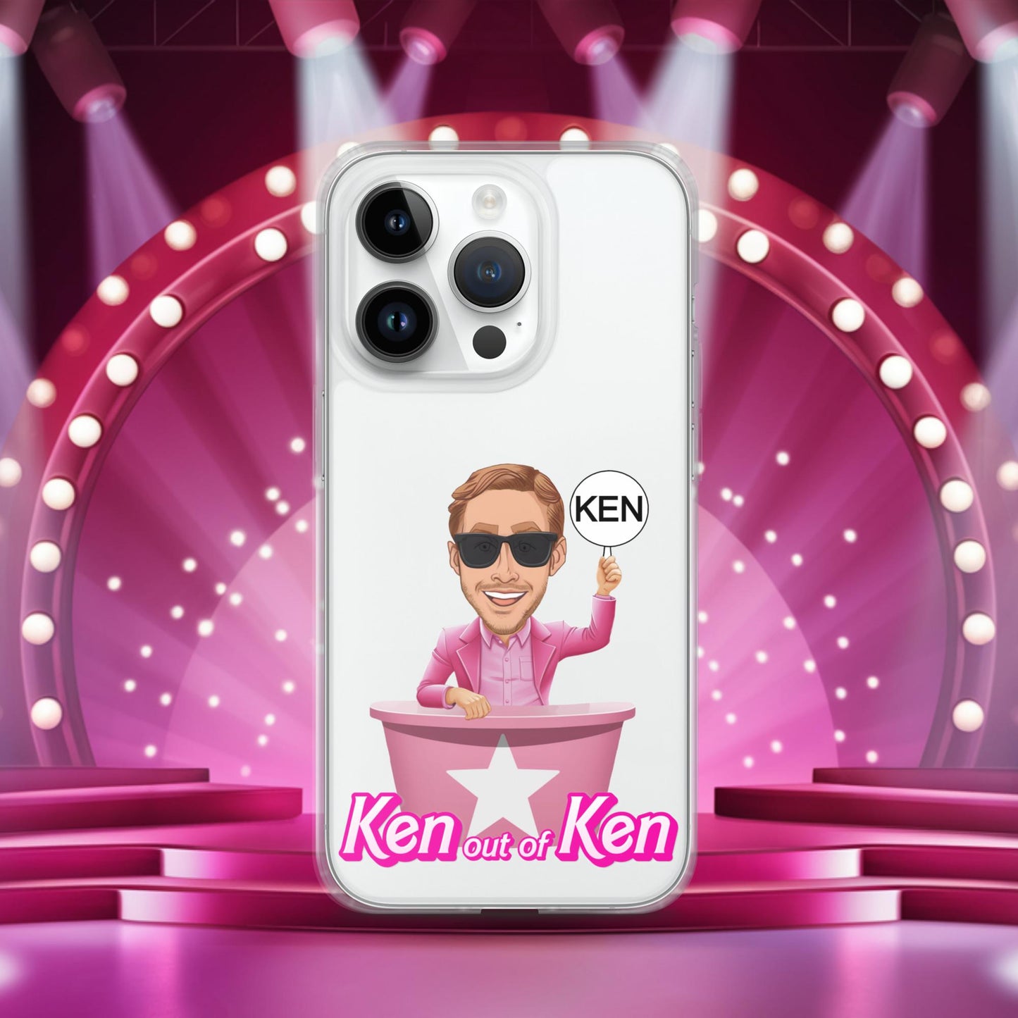 Ken out of Ken Ryan Gosling Barbie Movie Clear Case for iPhone iPhone 14 Pro Mobile Phone Cases Barbie Celebrities Ken Movies Ryan Gosling Next Cult Brand