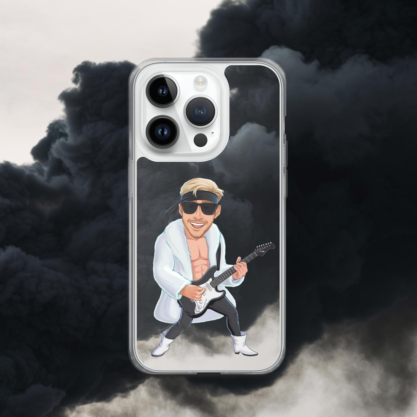 Rockstar Ken Barbie Movie Ryan Gosling Clear Case for iPhone iPhone 14 Pro Mobile Phone Cases Barbie Celebrities Ken Movies Music Rock Music Ryan Gosling Next Cult Brand