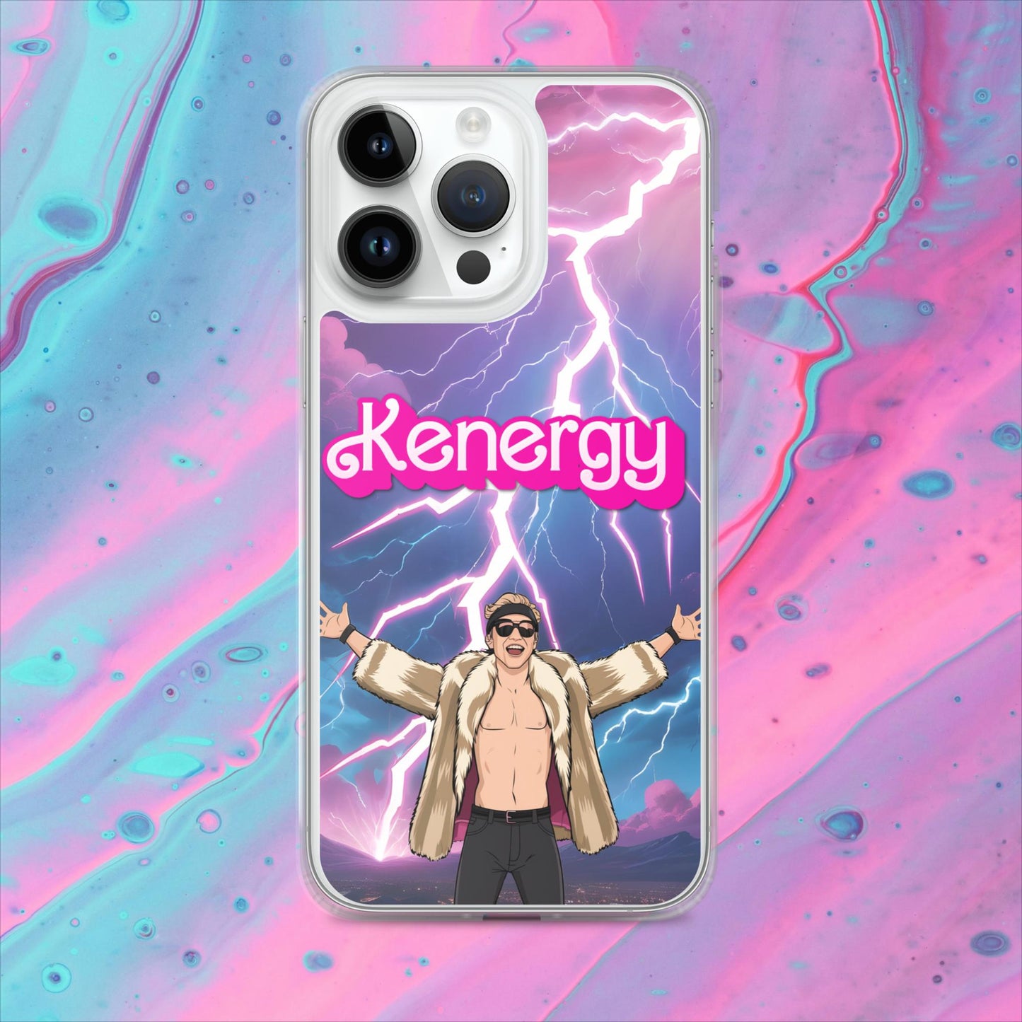 Kenergy Barbie Ryan Gosling Ken Clear Case for iPhone iPhone 14 Pro Max Mobile Phone Cases Barbie Celebrities Ken Kenergy Movies Ryan Gosling Next Cult Brand