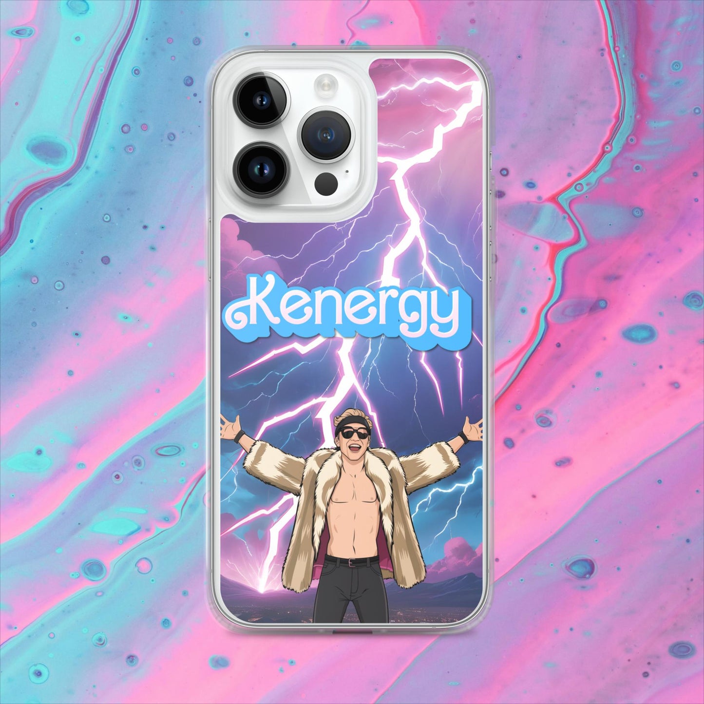 Kenergy Barbie Ryan Gosling Ken Clear Case for iPhone iPhone 14 Pro Max Mobile Phone Cases Barbie Celebrities Ken Kenergy Movies Ryan Gosling Next Cult Brand