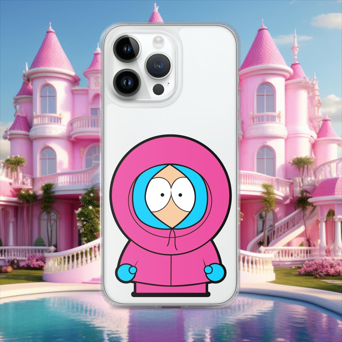 Kenny McCormick Ken Ryan Gosling Barbie South Park Kenny Clear Case for iPhone iPhone 14 Pro Max Mobile Phone Cases Barbie Ken Kenny Movies South Park TV Shows Next Cult Brand