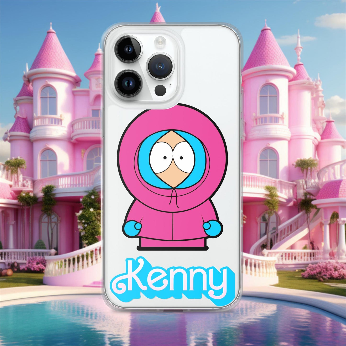 Kenny McCormick Ken Ryan Gosling Barbie South Park Kenny Clear Case for iPhone iPhone 14 Pro Max Mobile Phone Cases Barbie Ken Kenny Movies South Park TV Shows Next Cult Brand