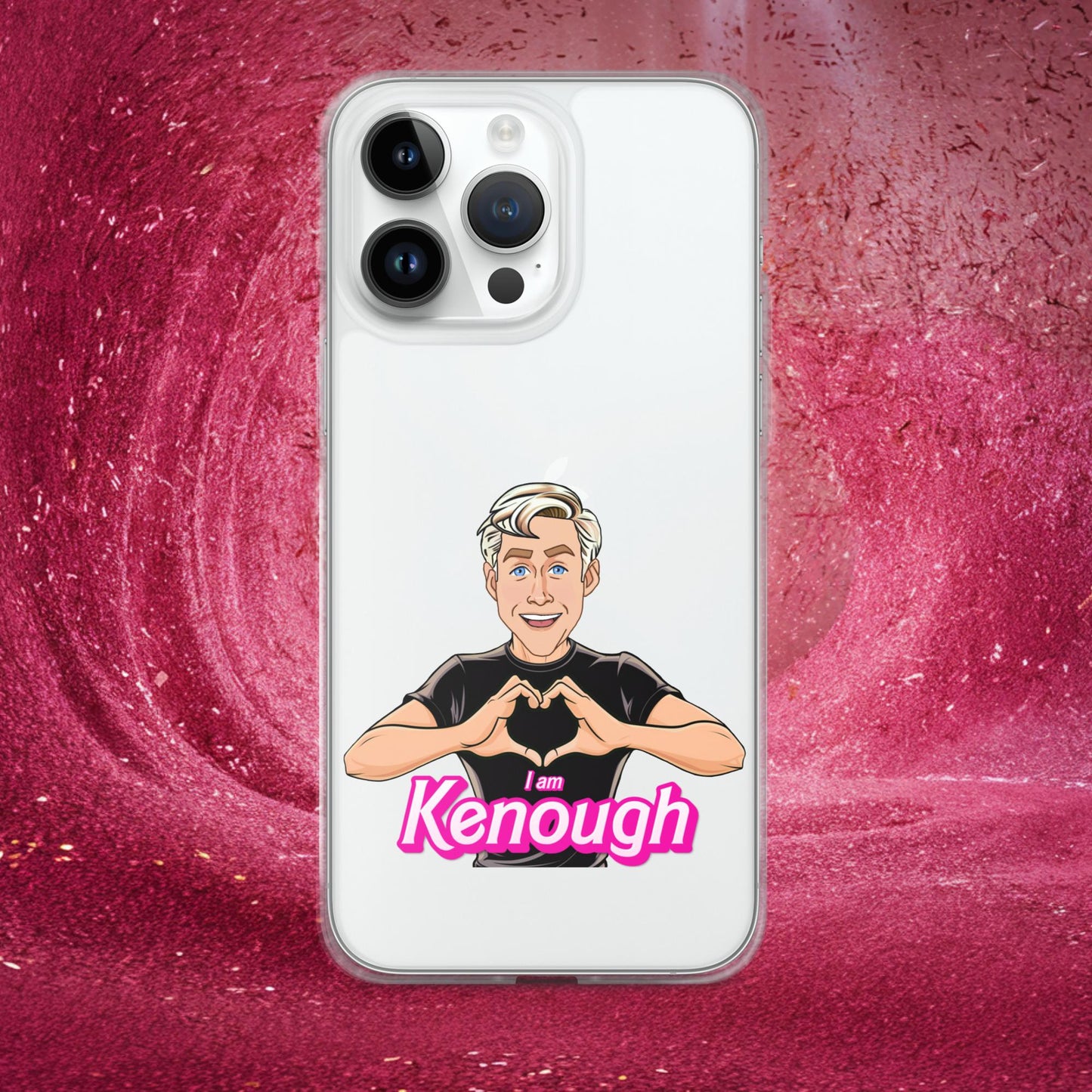 I am Kenough Ryan Gosling Ken Barbie Movie Clear Case for iPhone iPhone 14 Pro Max Mobile Phone Cases Barbie Celebrities Ken Movies Ryan Gosling Next Cult Brand