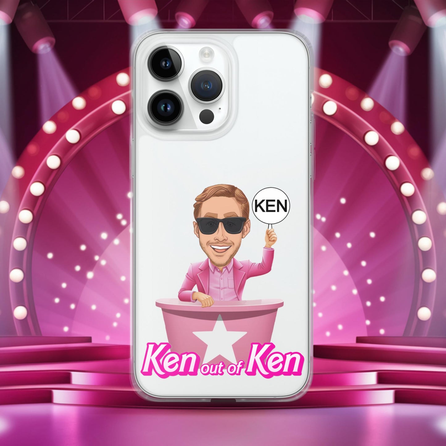 Ken out of Ken Ryan Gosling Barbie Movie Clear Case for iPhone iPhone 14 Pro Max Mobile Phone Cases Barbie Celebrities Ken Movies Ryan Gosling Next Cult Brand