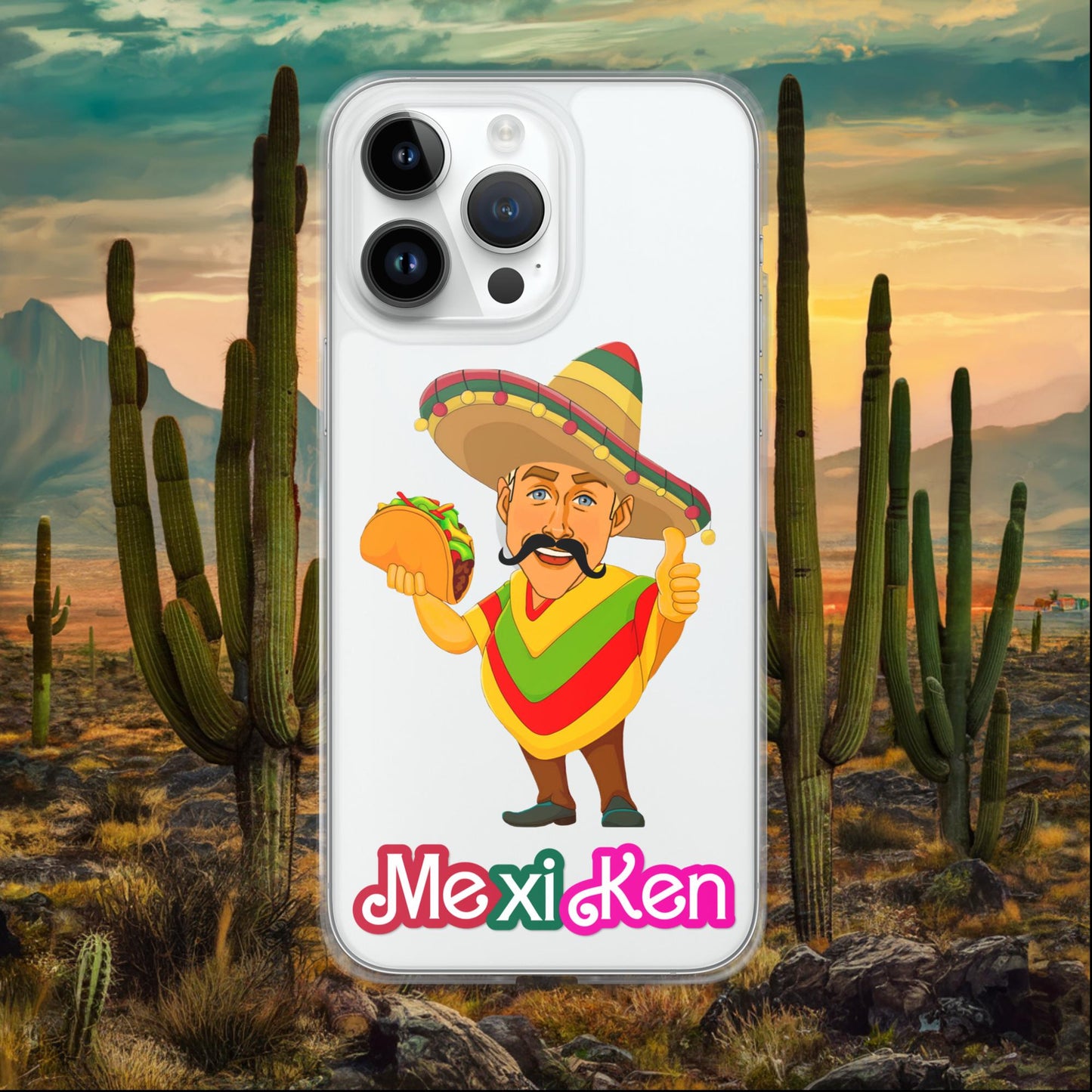 MexiKen Ken Barbie Movie Ryan Gosling Mexican Clear Case for iPhone iPhone 14 Pro Max Mobile Phone Cases Barbie Celebrities Ken Mexico Movies Ryan Gosling Next Cult Brand