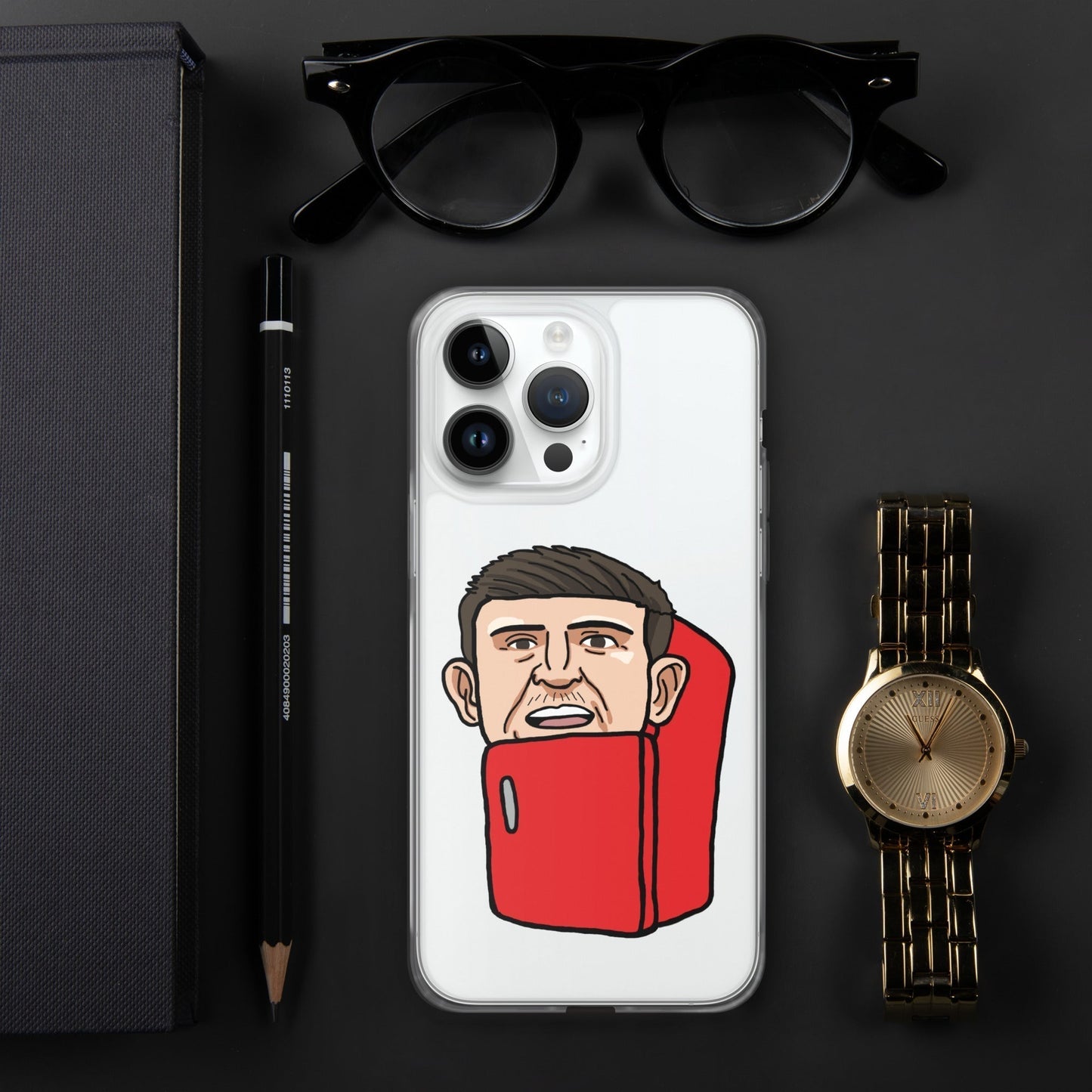 Harry ''The Fridge'' Maguire Clear Case for iPhone® iPhone 14 Pro Max Mobile Phone Cases Football Harry Maguire Manchester United The Fridge Next Cult Brand