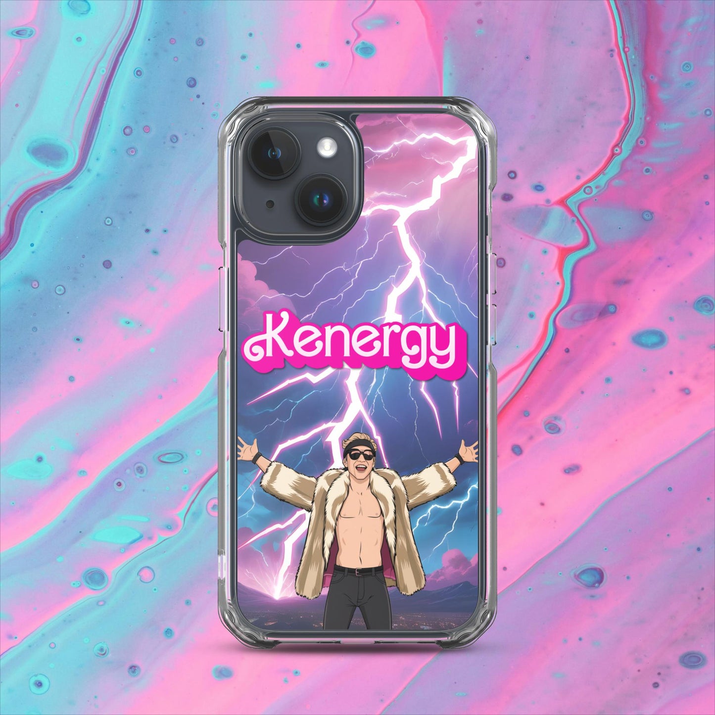 Kenergy Barbie Ryan Gosling Ken Clear Case for iPhone iPhone 15 Mobile Phone Cases Barbie Celebrities Ken Kenergy Movies Ryan Gosling Next Cult Brand