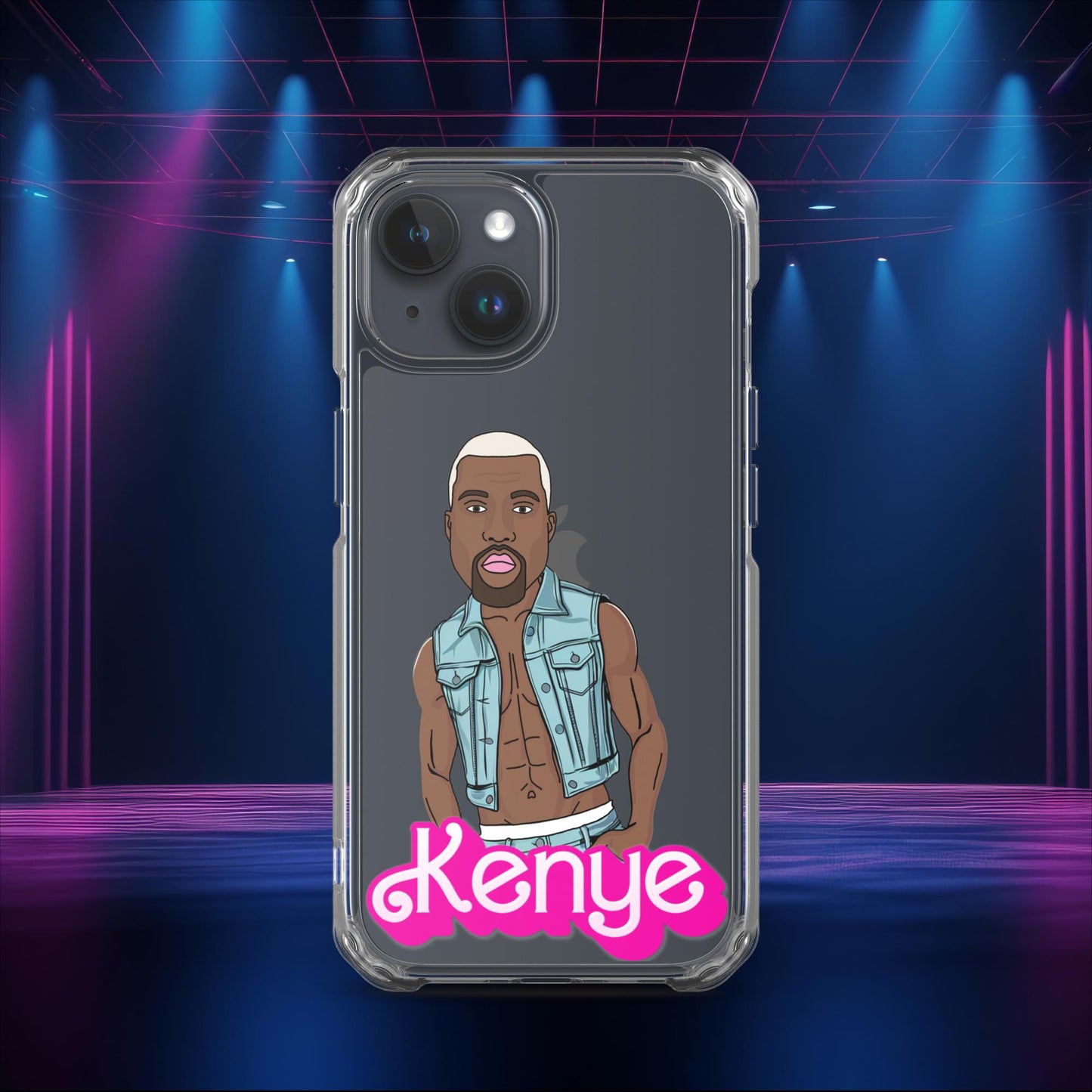 Kenye Barbie Ken Ryan Gosling Kanye West Clear Case for iPhone iPhone 15 Mobile Phone Cases Barbie Kanye West Ken Movies Music Next Cult Brand