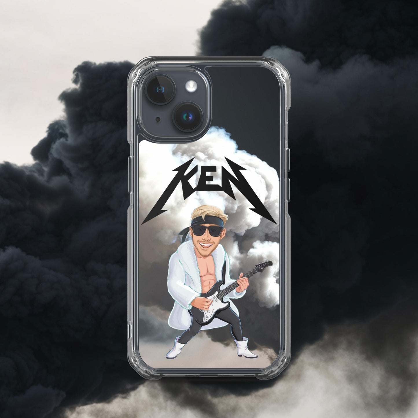 Rockstar Ken Barbie Movie Ryan Gosling Clear Case for iPhone iPhone 15 Mobile Phone Cases Barbie Celebrities Ken Movies Ryan Gosling Next Cult Brand