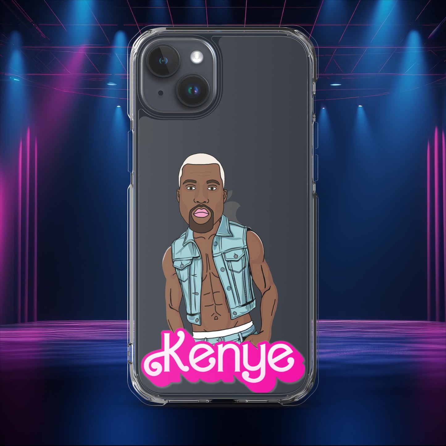 Kenye Barbie Ken Ryan Gosling Kanye West Clear Case for iPhone iPhone 15 Plus Mobile Phone Cases Barbie Kanye West Ken Movies Music Next Cult Brand
