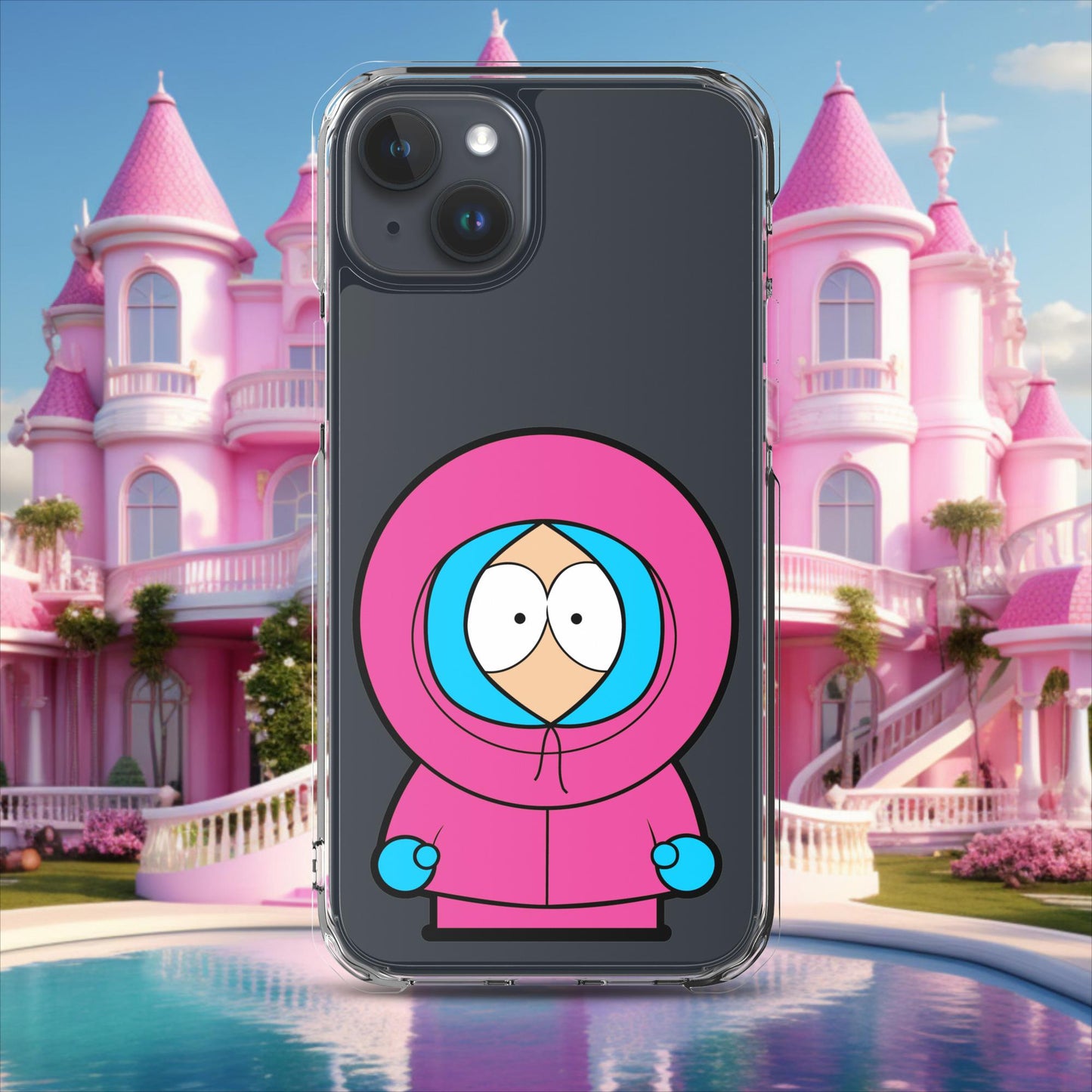 Kenny McCormick Ken Ryan Gosling Barbie South Park Kenny Clear Case for iPhone iPhone 15 Plus Mobile Phone Cases Barbie Ken Kenny Movies South Park TV Shows Next Cult Brand