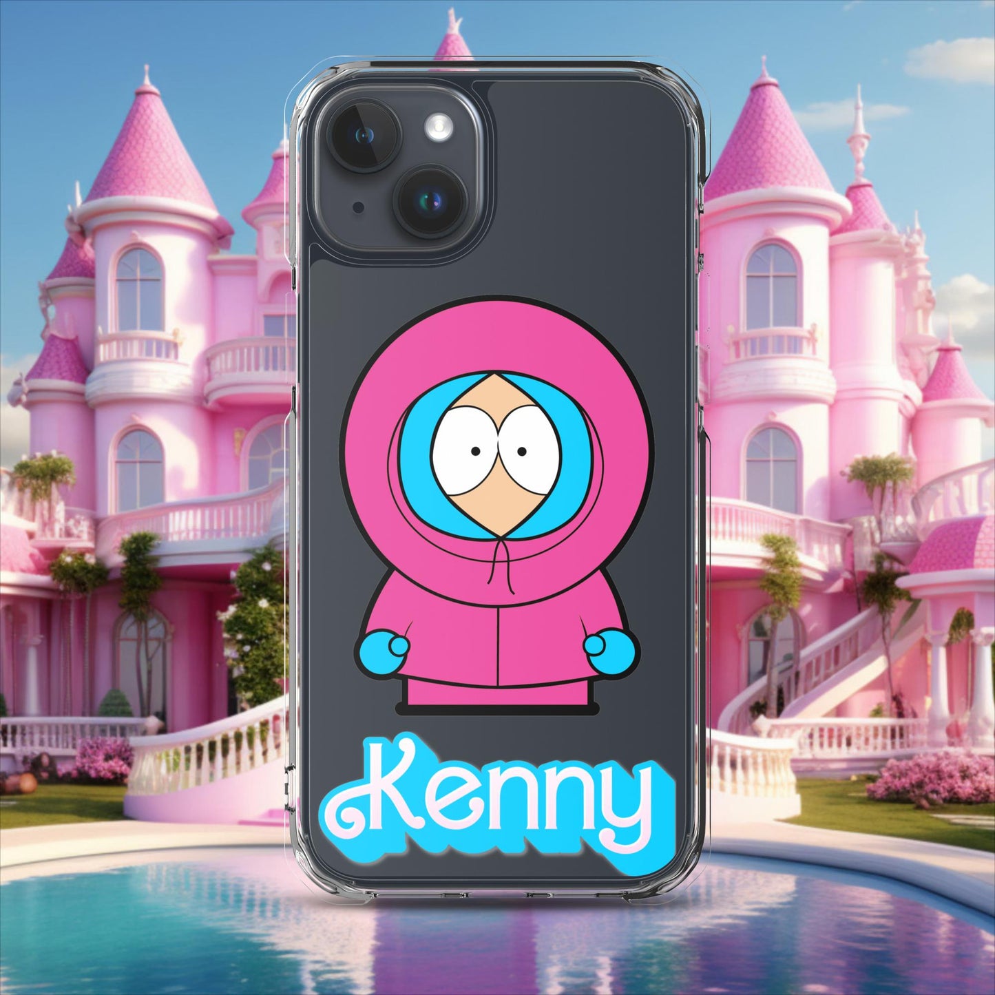 Kenny McCormick Ken Ryan Gosling Barbie South Park Kenny Clear Case for iPhone iPhone 15 Plus Mobile Phone Cases Barbie Ken Kenny Movies South Park TV Shows Next Cult Brand