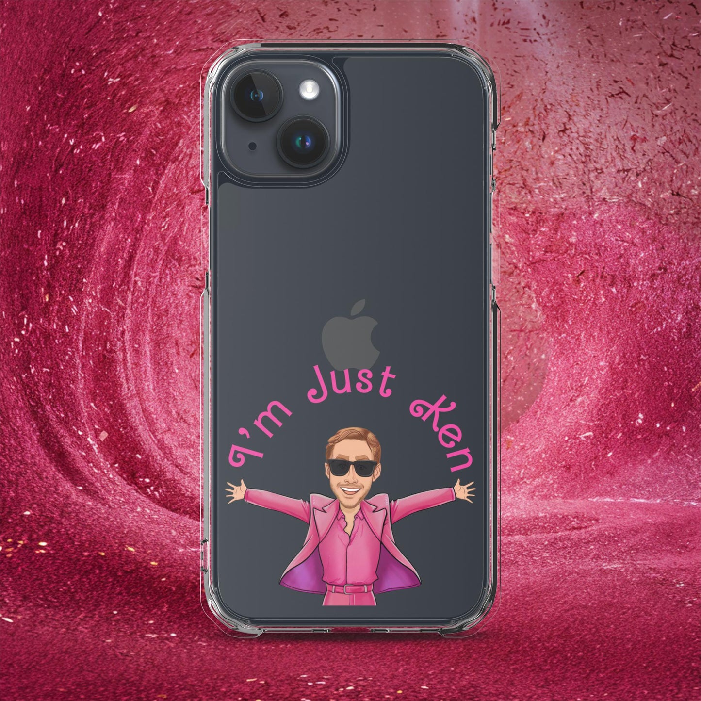 Ken Barbie Ryan Gosling I'm Just Ken Clear Case for iPhone iPhone 15 Plus Mobile Phone Cases Barbie Celebrities Ken Movies Ryan Gosling Next Cult Brand