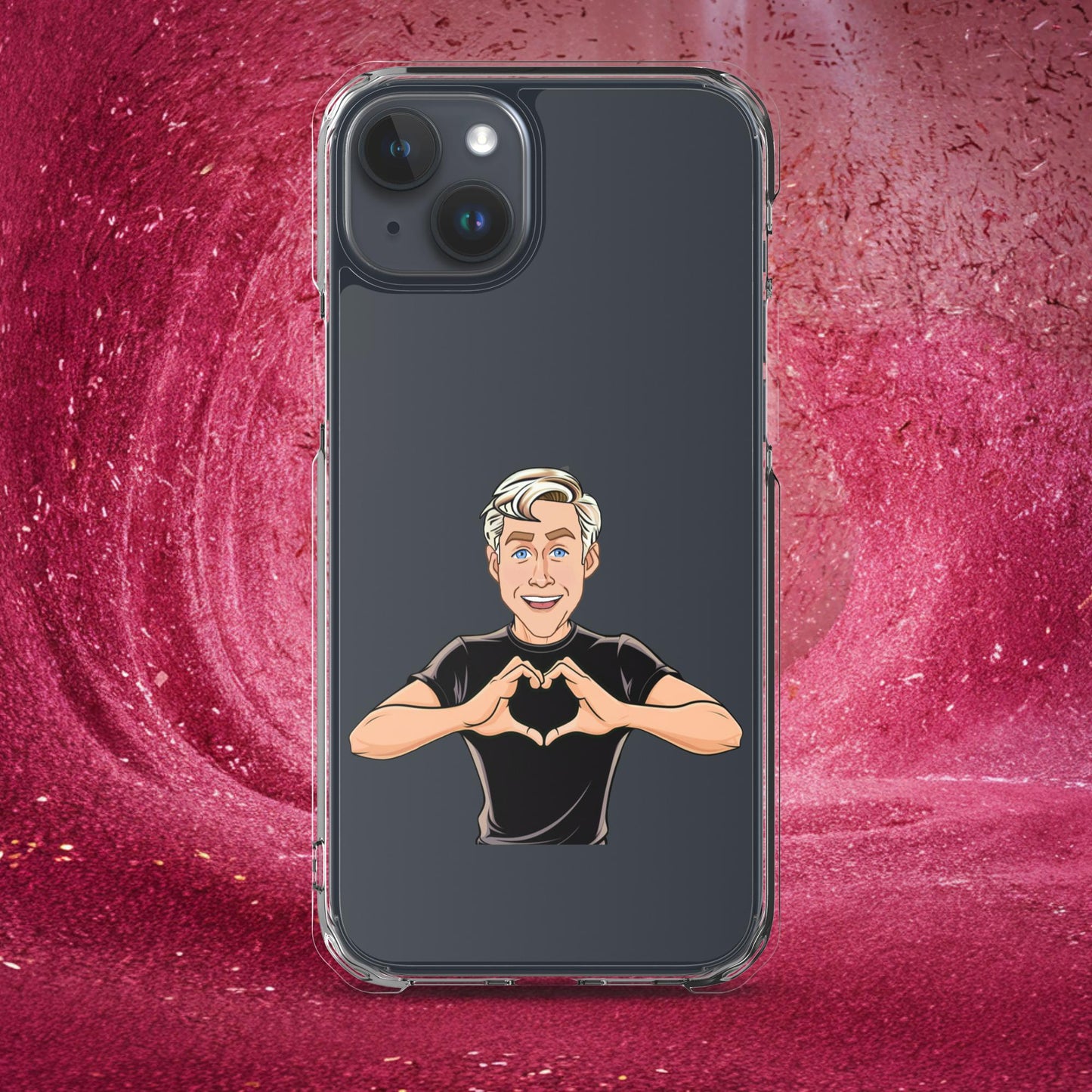 I Love Ryan Gosling Ken Barbie Movie I am Kenough Clear Case for iPhone iPhone 15 Plus Mobile Phone Cases Barbie Celebrities Ken Movies Ryan Gosling Next Cult Brand