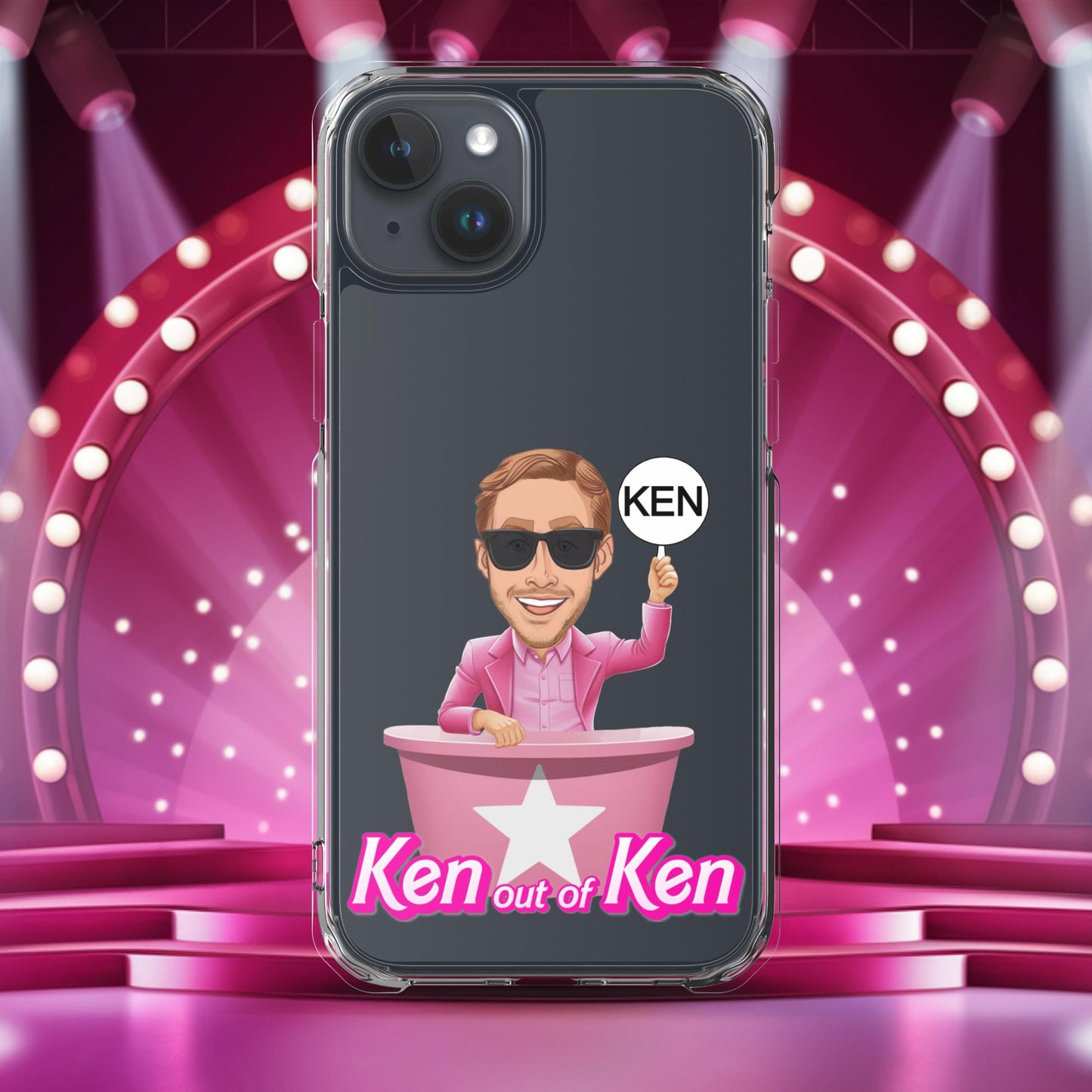 Ken out of Ken Ryan Gosling Barbie Movie Clear Case for iPhone iPhone 15 Plus Mobile Phone Cases Barbie Celebrities Ken Movies Ryan Gosling Next Cult Brand