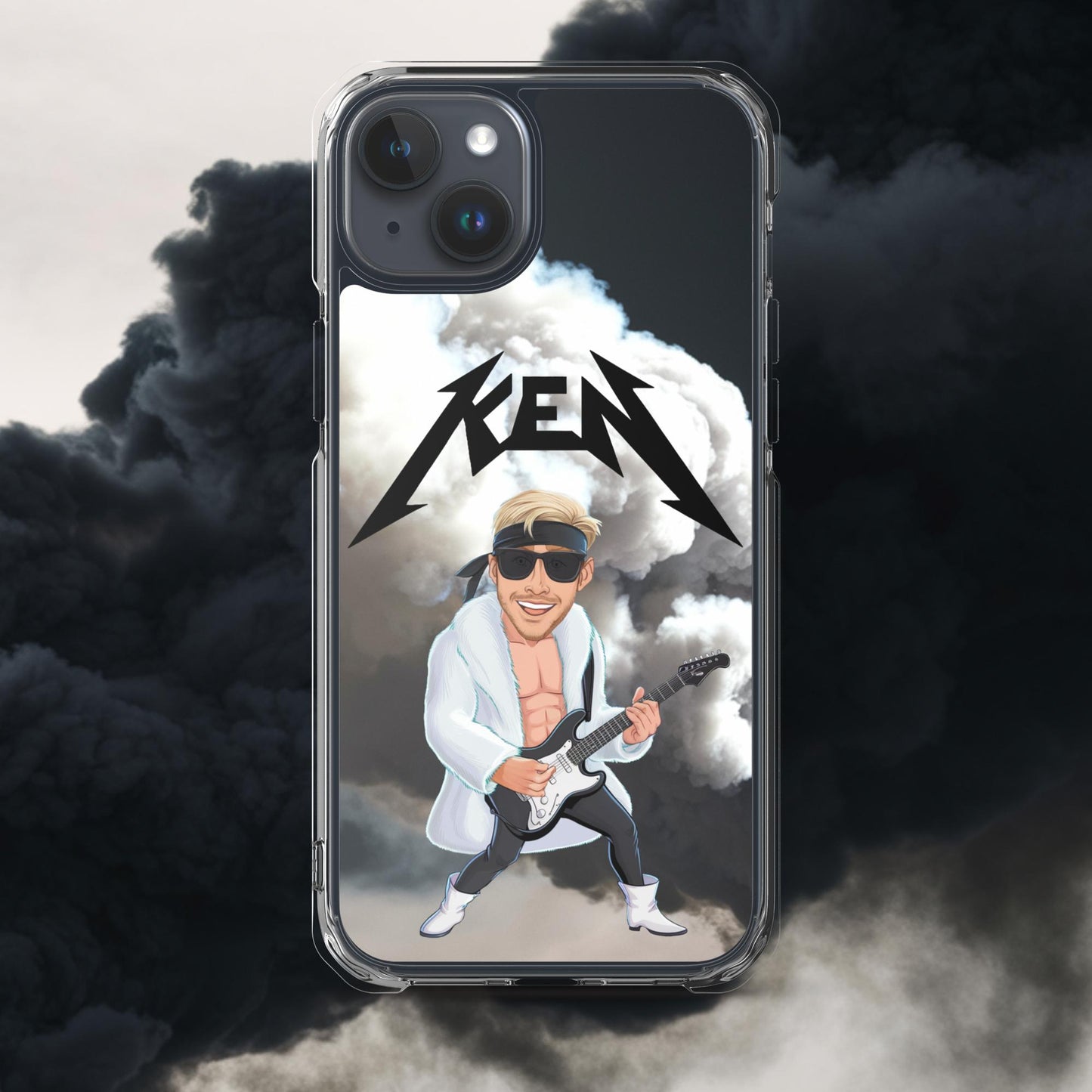 Rockstar Ken Barbie Movie Ryan Gosling Clear Case for iPhone iPhone 15 Plus Mobile Phone Cases Barbie Celebrities Ken Movies Ryan Gosling Next Cult Brand