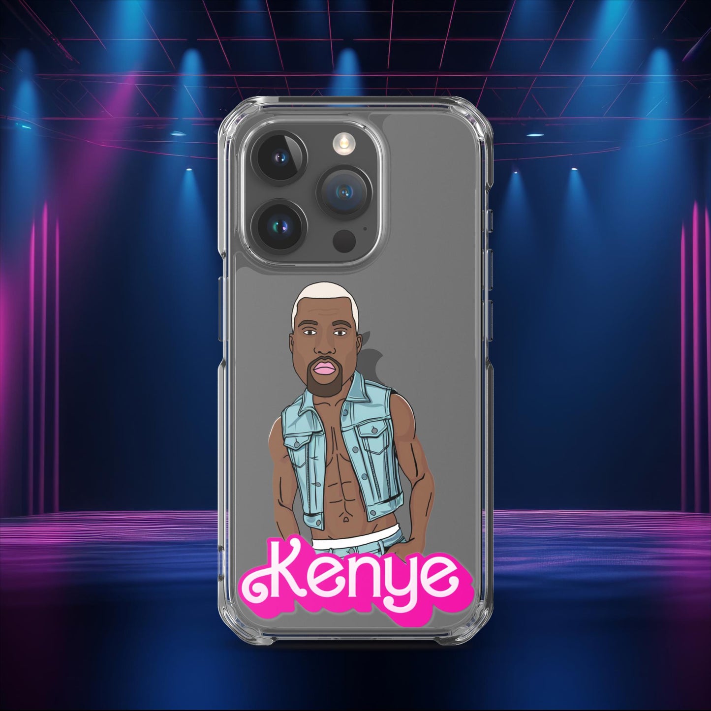 Kenye Barbie Ken Ryan Gosling Kanye West Clear Case for iPhone iPhone 15 Pro Mobile Phone Cases Barbie Kanye West Ken Movies Music Next Cult Brand