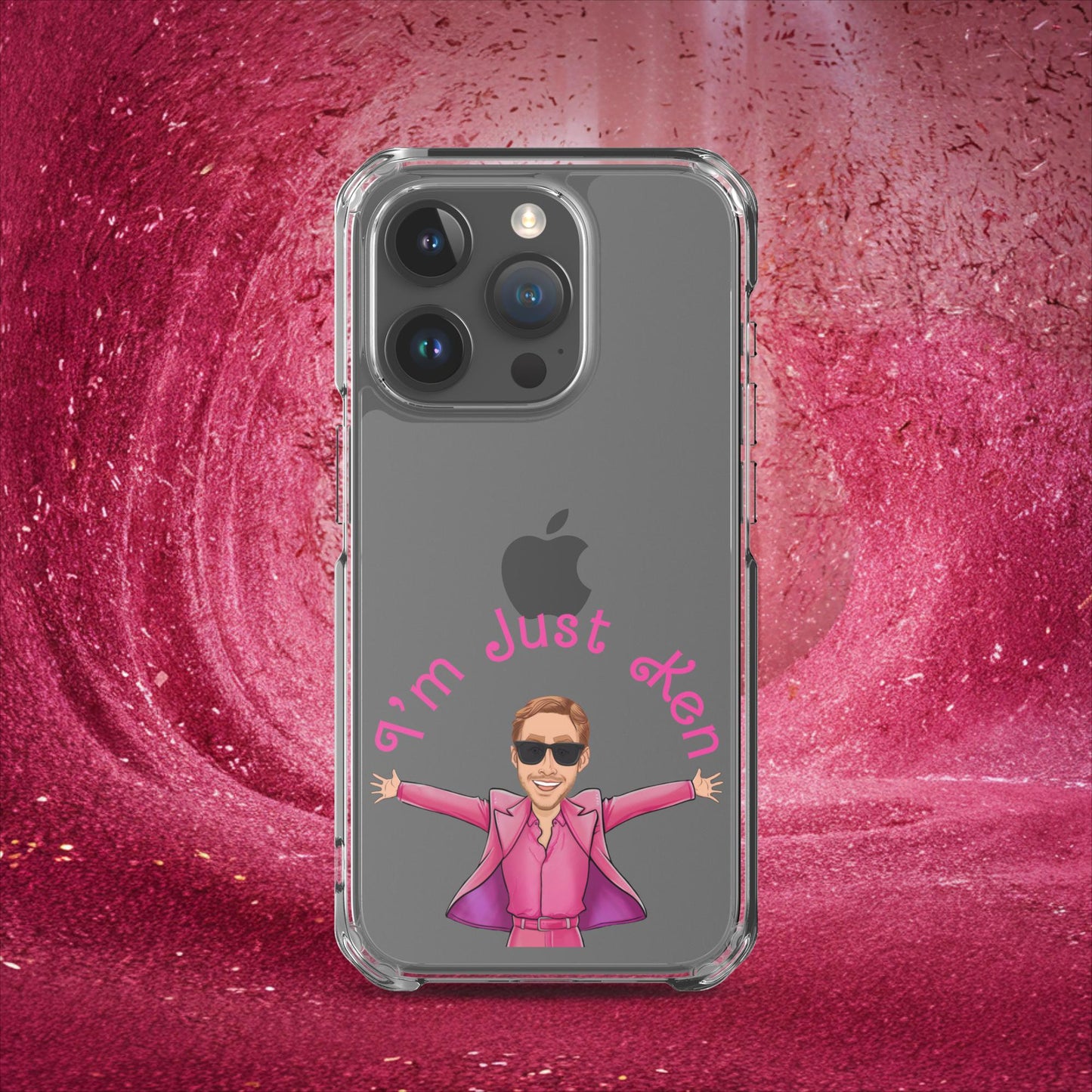 Ken Barbie Ryan Gosling I'm Just Ken Clear Case for iPhone iPhone 15 Pro Mobile Phone Cases Barbie Celebrities Ken Movies Ryan Gosling Next Cult Brand