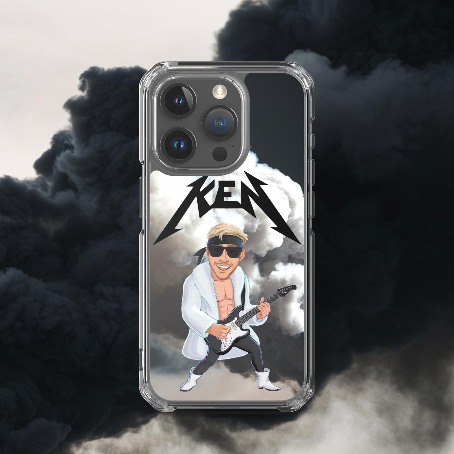 Rockstar Ken Barbie Movie Ryan Gosling Clear Case for iPhone iPhone 15 Pro Mobile Phone Cases Barbie Celebrities Ken Movies Ryan Gosling Next Cult Brand