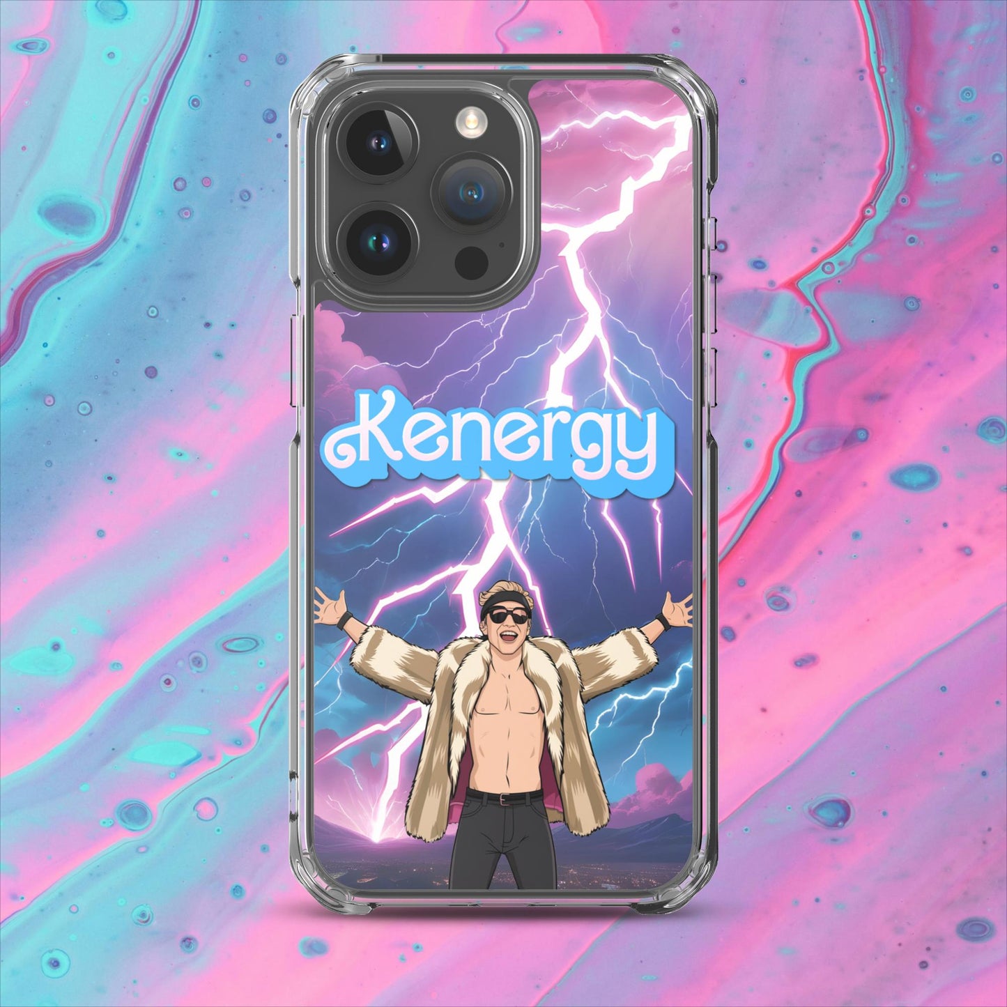 Kenergy Barbie Ryan Gosling Ken Clear Case for iPhone iPhone 15 Pro Max Mobile Phone Cases Barbie Celebrities Ken Kenergy Movies Ryan Gosling Next Cult Brand