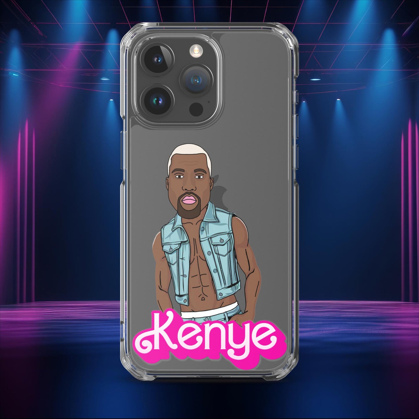 Kenye Barbie Ken Ryan Gosling Kanye West Clear Case for iPhone iPhone 15 Pro Max Mobile Phone Cases Barbie Kanye West Ken Movies Music Next Cult Brand