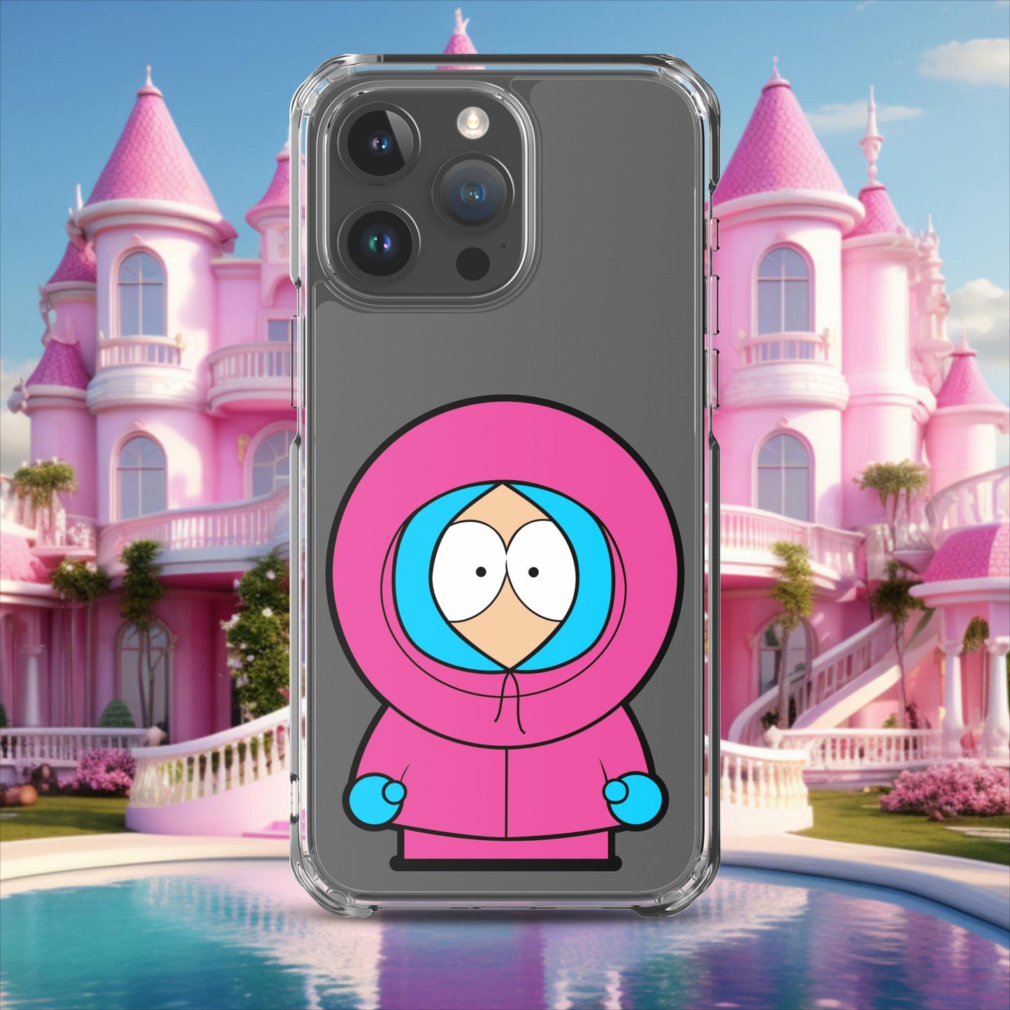Kenny McCormick Ken Ryan Gosling Barbie South Park Kenny Clear Case for iPhone iPhone 15 Pro Max Mobile Phone Cases Barbie Ken Kenny Movies South Park TV Shows Next Cult Brand