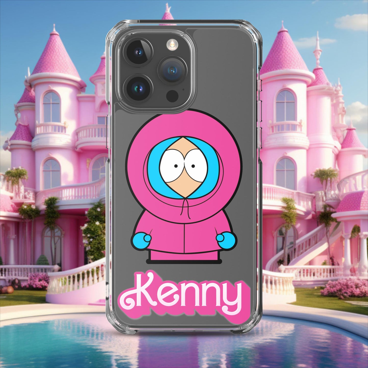 Kenny McCormick Ken Ryan Gosling Barbie South Park Kenny Clear Case for iPhone iPhone 15 Pro Max Mobile Phone Cases Barbie Ken Kenny Movies South Park TV Shows Next Cult Brand