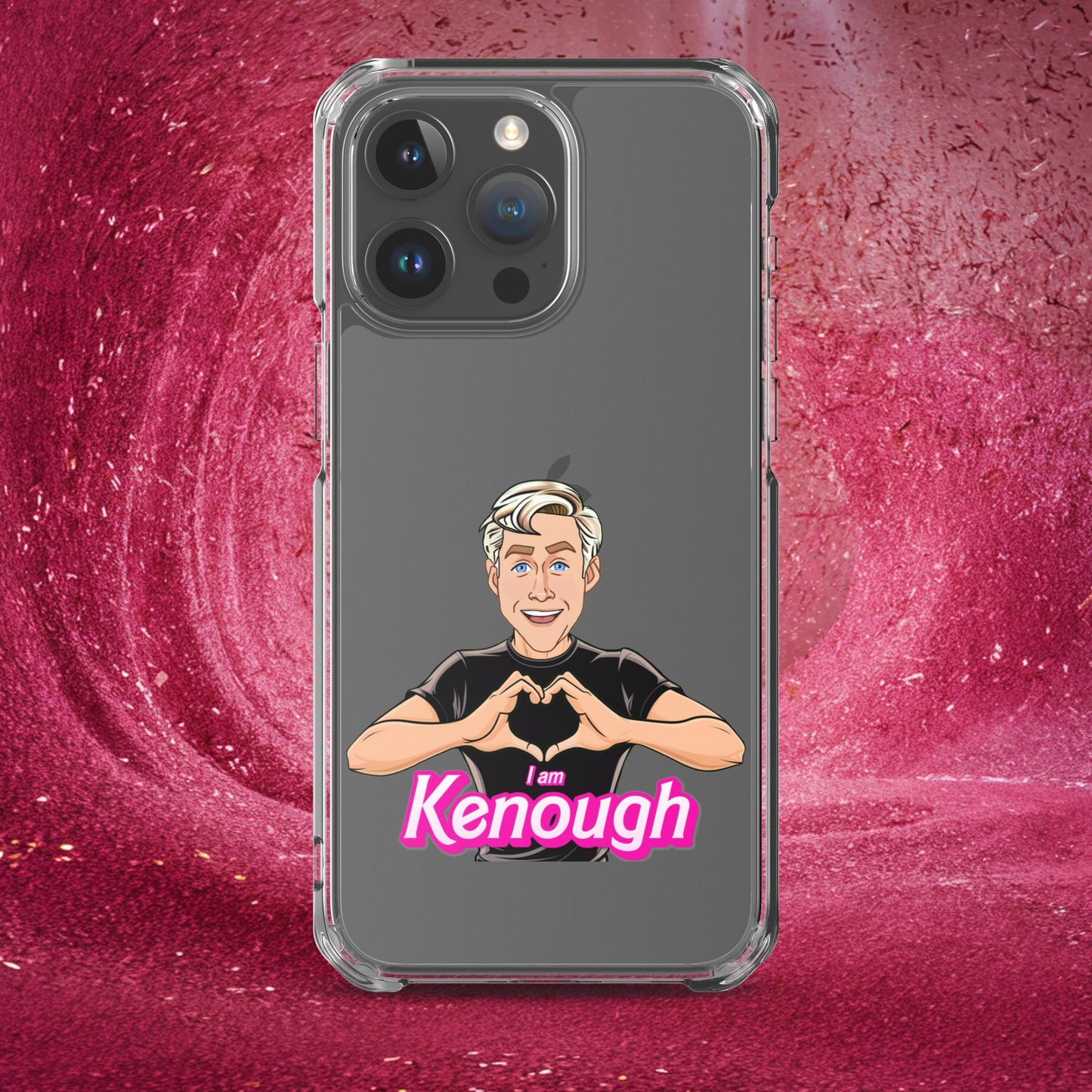 I am Kenough Ryan Gosling Ken Barbie Movie Clear Case for iPhone iPhone 15 Pro Max Mobile Phone Cases Barbie Celebrities Ken Movies Ryan Gosling Next Cult Brand