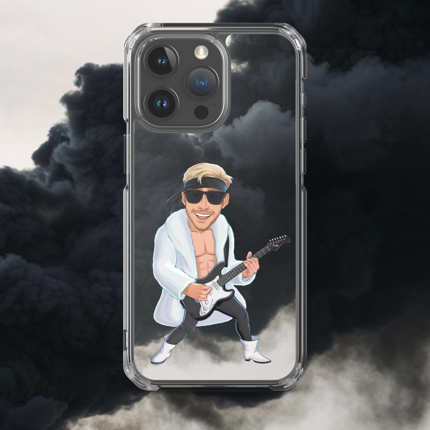 Rockstar Ken Barbie Movie Ryan Gosling Clear Case for iPhone iPhone 15 Pro Max Mobile Phone Cases Barbie Celebrities Ken Movies Music Rock Music Ryan Gosling Next Cult Brand