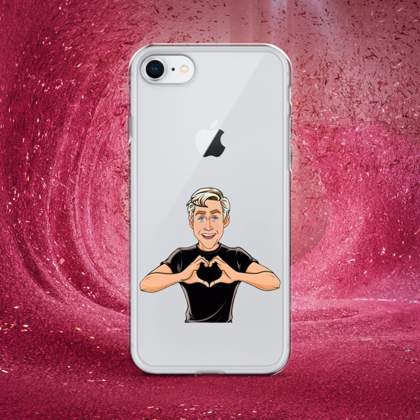 I Love Ryan Gosling Ken Barbie Movie I am Kenough Clear Case for iPhone iPhone 7 8 Mobile Phone Cases Barbie Celebrities Ken Movies Ryan Gosling Next Cult Brand