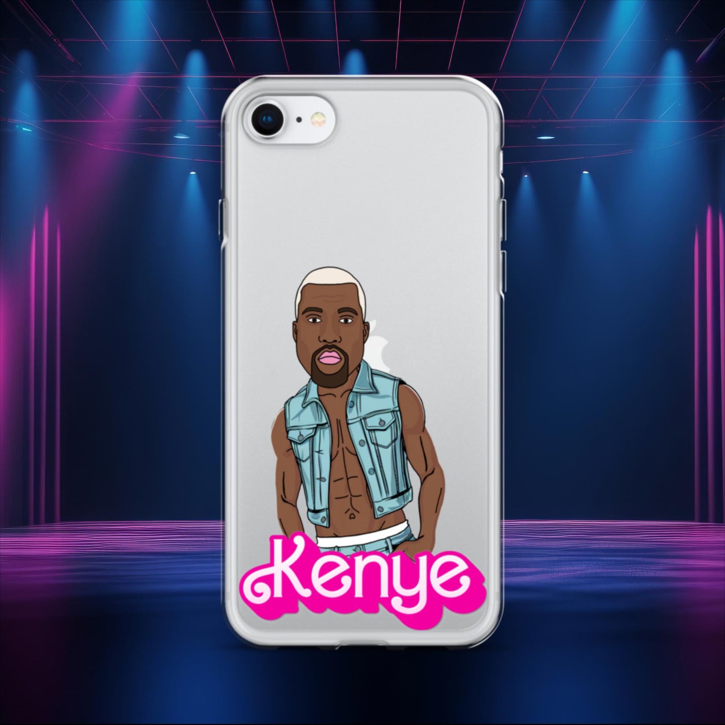 Kenye Barbie Ken Ryan Gosling Kanye West Clear Case for iPhone iPhone SE Mobile Phone Cases Barbie Kanye West Ken Movies Music Next Cult Brand