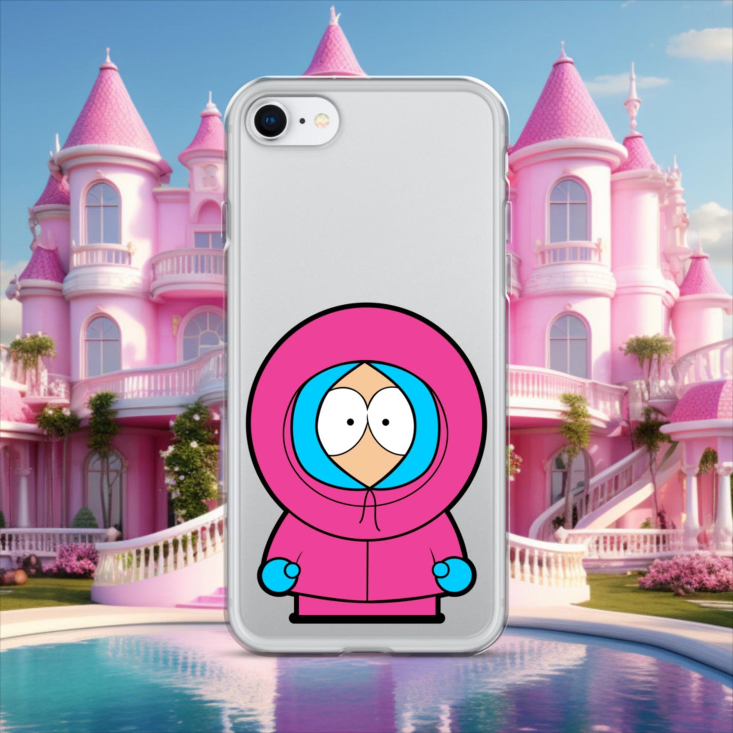 Kenny McCormick Ken Ryan Gosling Barbie South Park Kenny Clear Case for iPhone iPhone SE Mobile Phone Cases Barbie Ken Kenny Movies South Park TV Shows Next Cult Brand