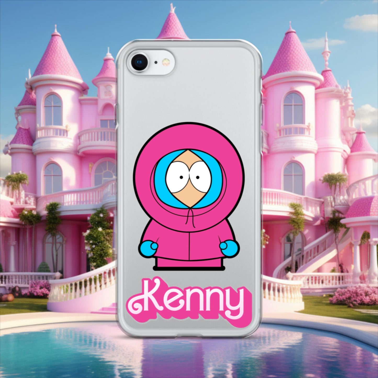 Kenny McCormick Ken Ryan Gosling Barbie South Park Kenny Clear Case for iPhone iPhone SE Mobile Phone Cases Barbie Ken Kenny Movies South Park TV Shows Next Cult Brand