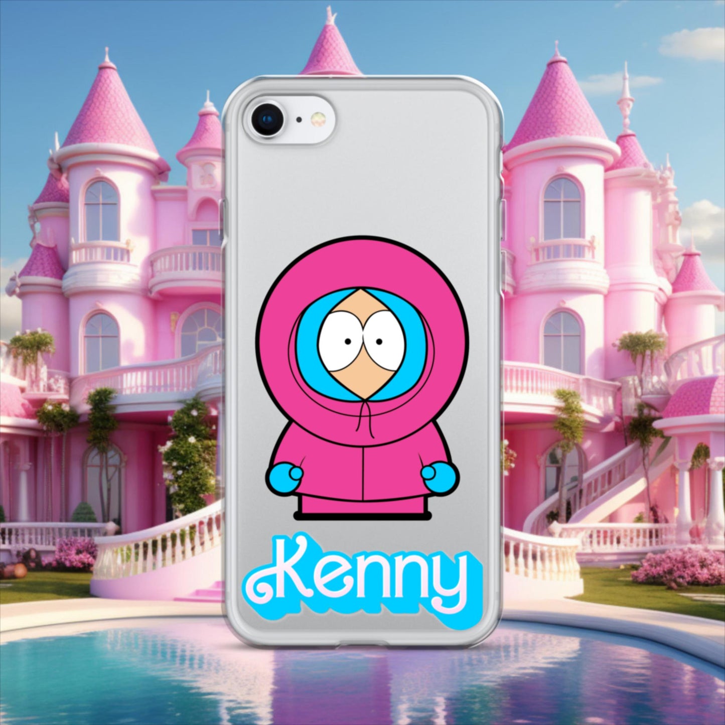 Kenny McCormick Ken Ryan Gosling Barbie South Park Kenny Clear Case for iPhone iPhone SE Mobile Phone Cases Barbie Ken Kenny Movies South Park TV Shows Next Cult Brand