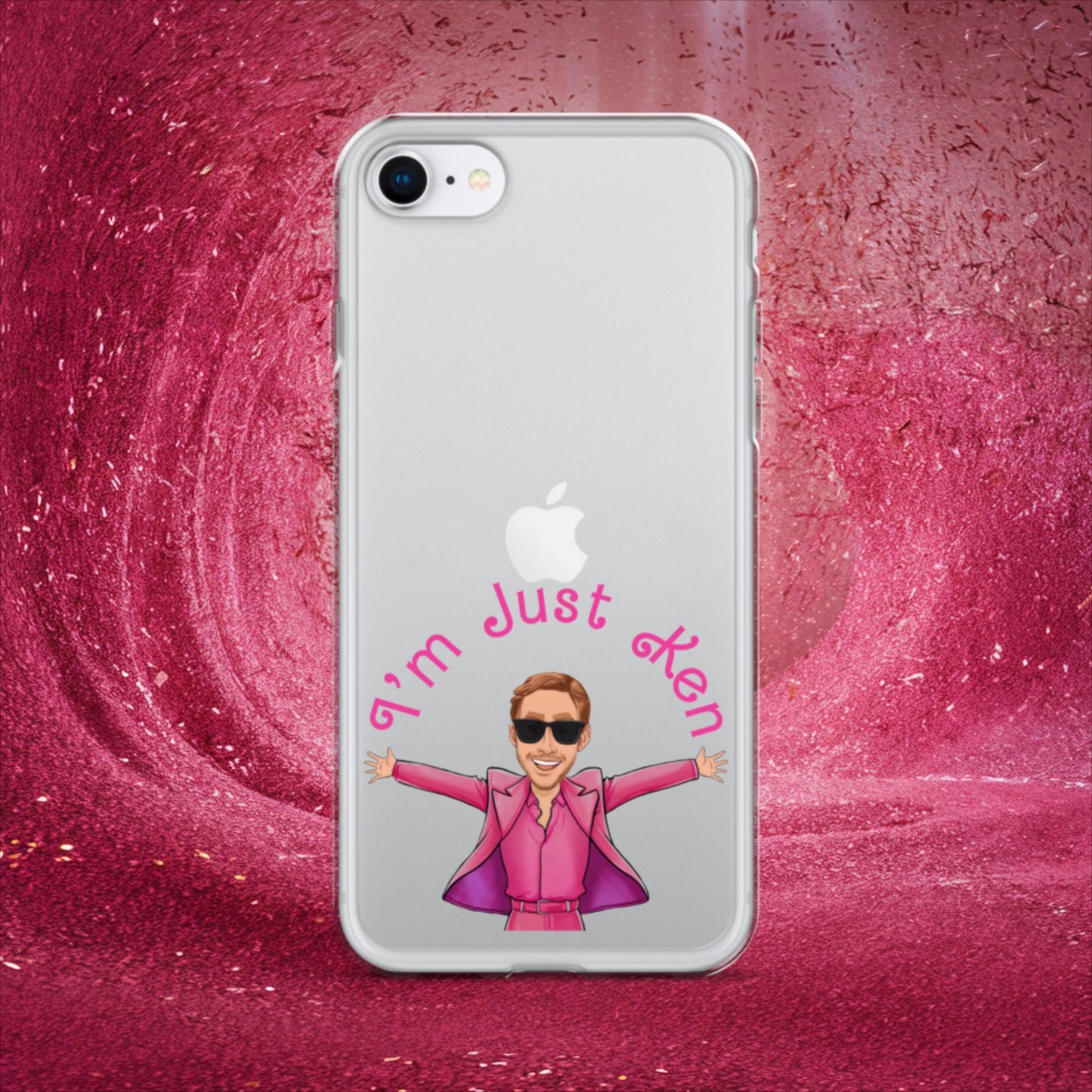 Ken Barbie Ryan Gosling I'm Just Ken Clear Case for iPhone iPhone SE Mobile Phone Cases Barbie Celebrities Ken Movies Ryan Gosling Next Cult Brand