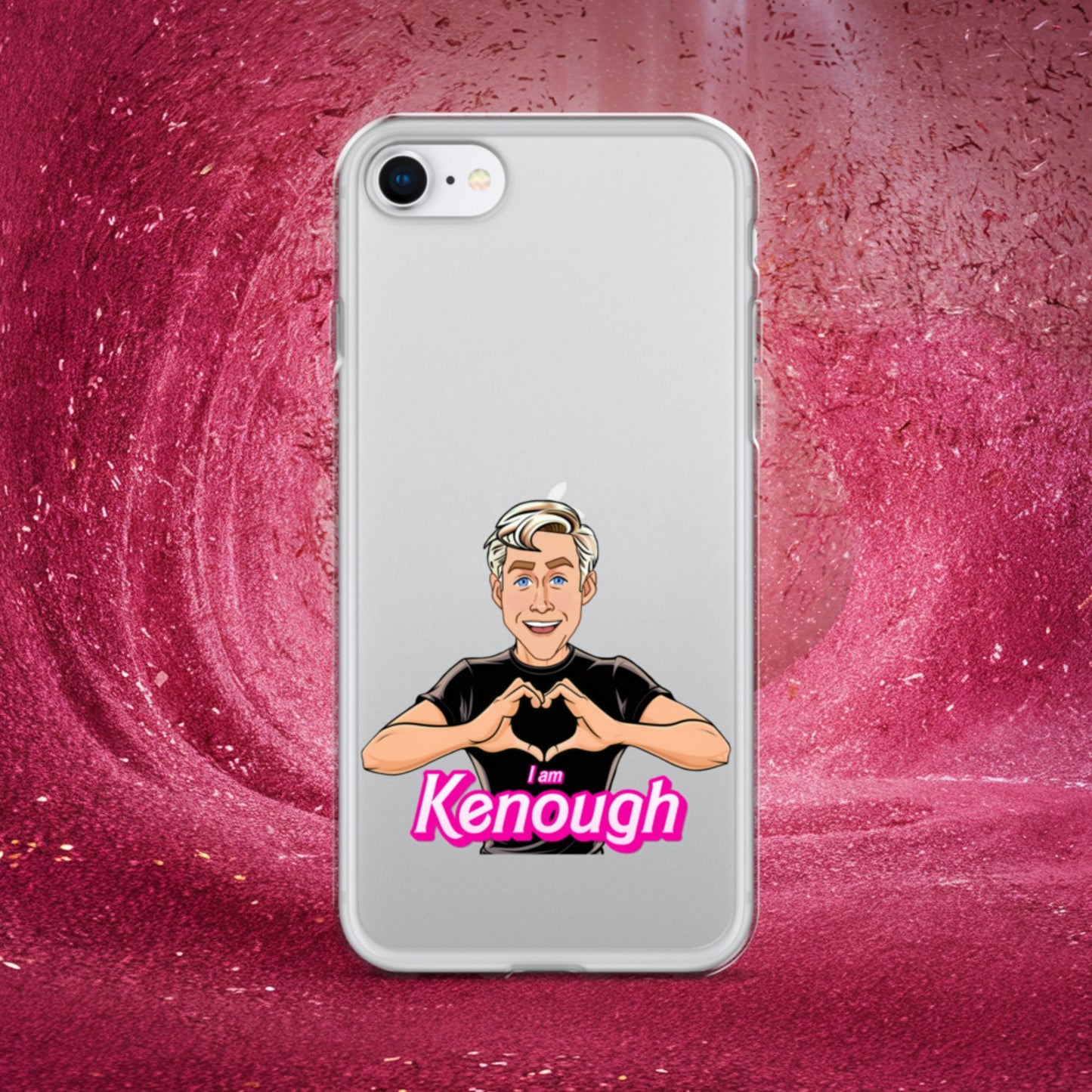I am Kenough Ryan Gosling Ken Barbie Movie Clear Case for iPhone iPhone SE Mobile Phone Cases Barbie Celebrities Ken Movies Ryan Gosling Next Cult Brand