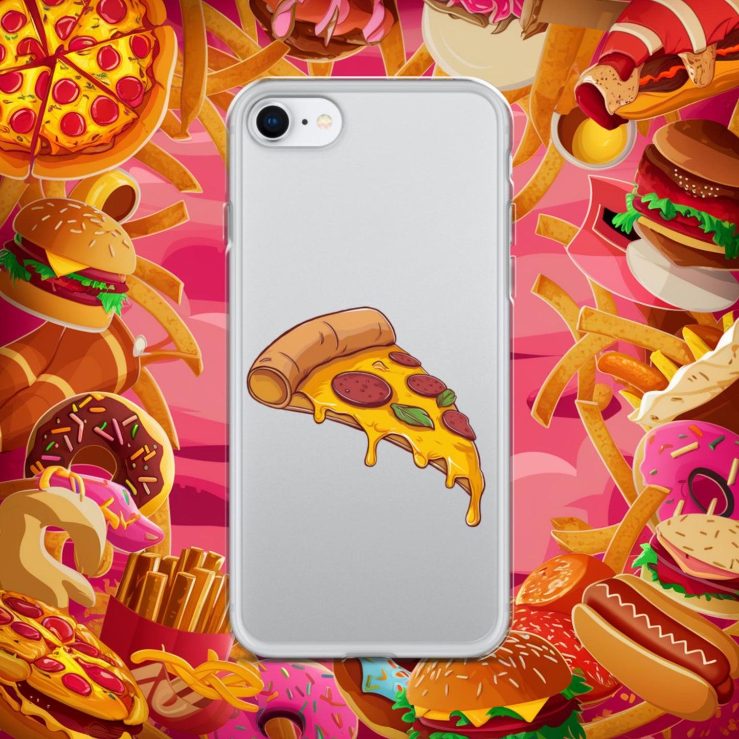 Pizza I Love Pizza Clear Case for iPhone iPhone SE Mobile Phone Cases Fast Food Pizza Next Cult Brand