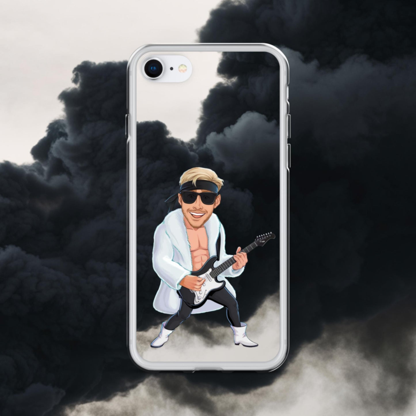 Rockstar Ken Barbie Movie Ryan Gosling Clear Case for iPhone iPhone SE Mobile Phone Cases Barbie Celebrities Ken Movies Music Rock Music Ryan Gosling Next Cult Brand