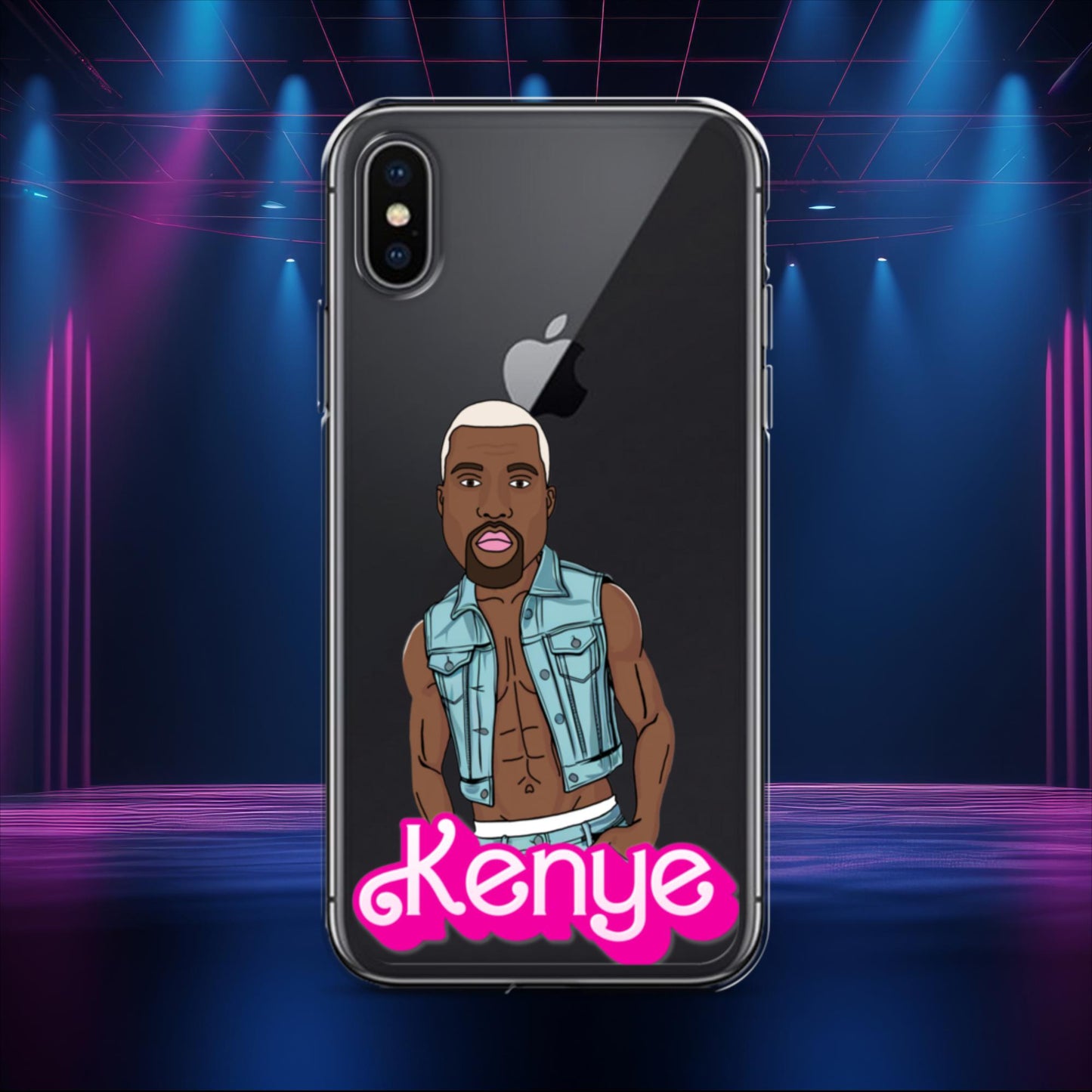 Kenye Barbie Ken Ryan Gosling Kanye West Clear Case for iPhone iPhone X XS Mobile Phone Cases Barbie Kanye West Ken Movies Music Next Cult Brand